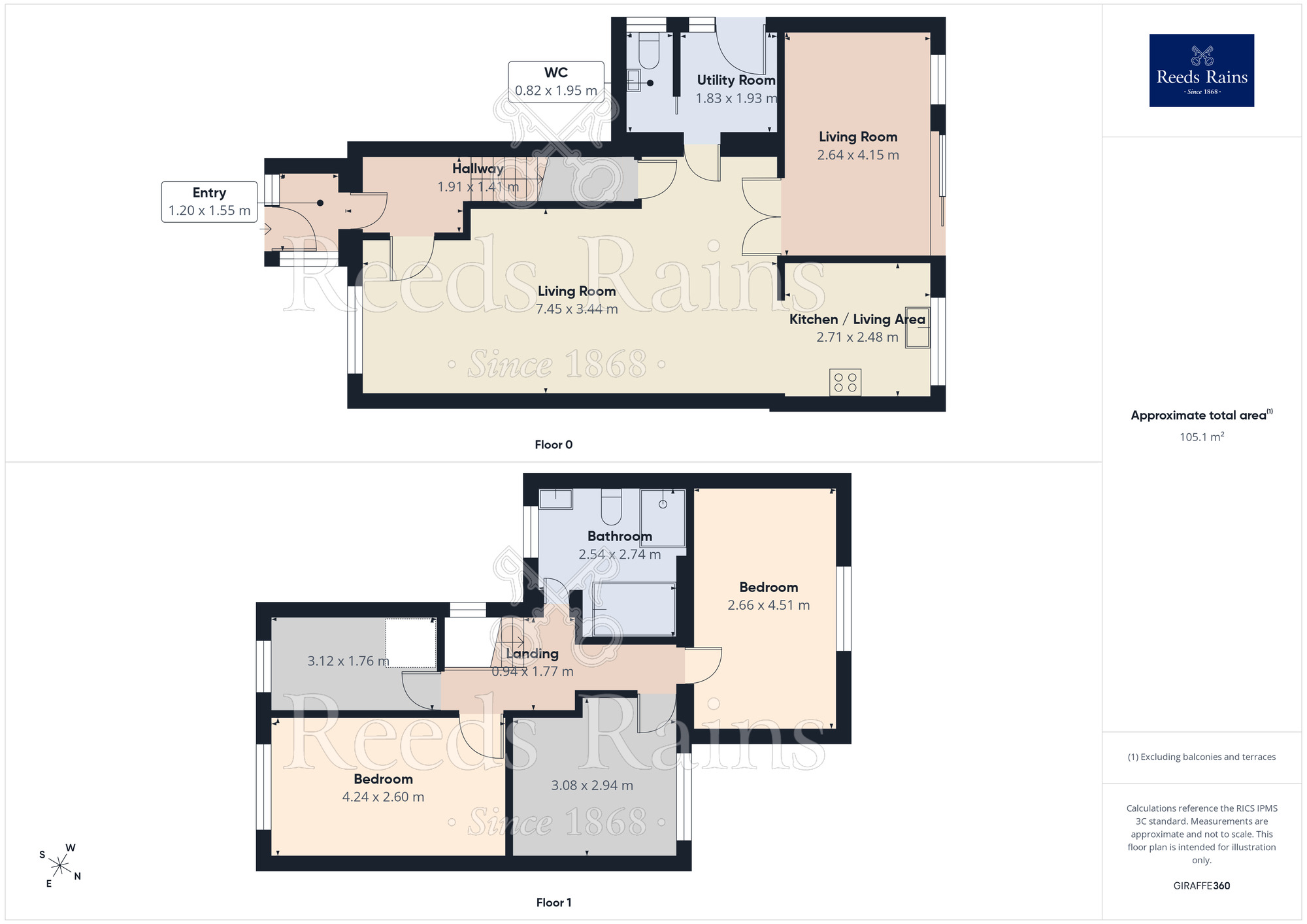 Floorplan of 4 bedroom Semi Detached House for sale, Savick Way, Lea, Lancashire, PR2