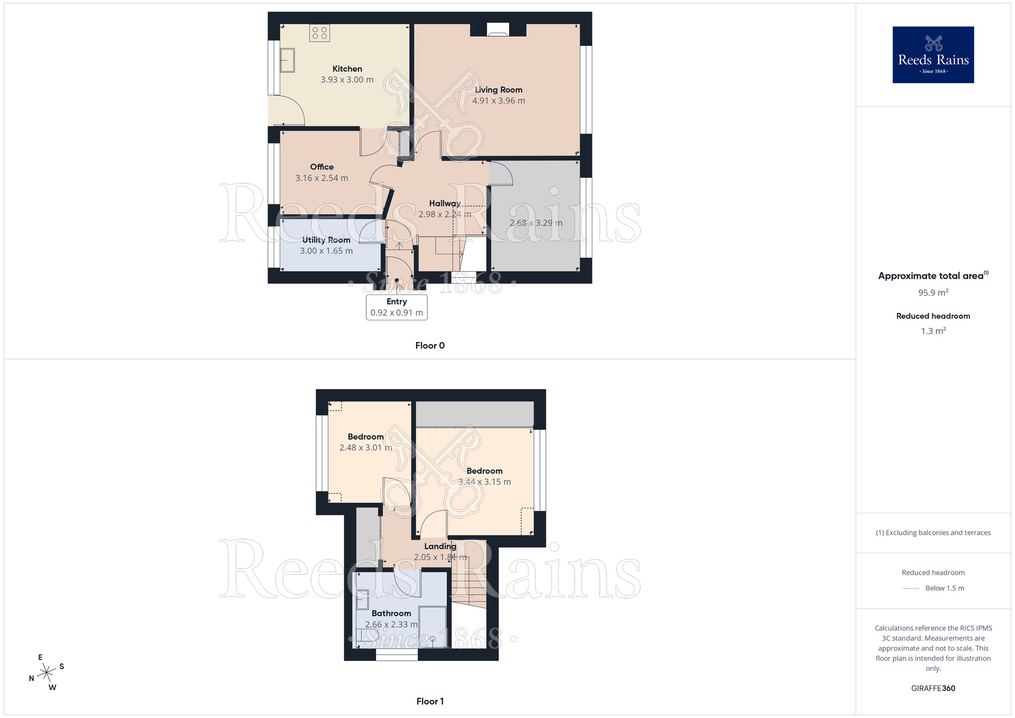 Floorplan of 3 bedroom Semi Detached Bungalow for sale, Darkinson Lane, Lea Town, Lancashire, PR4