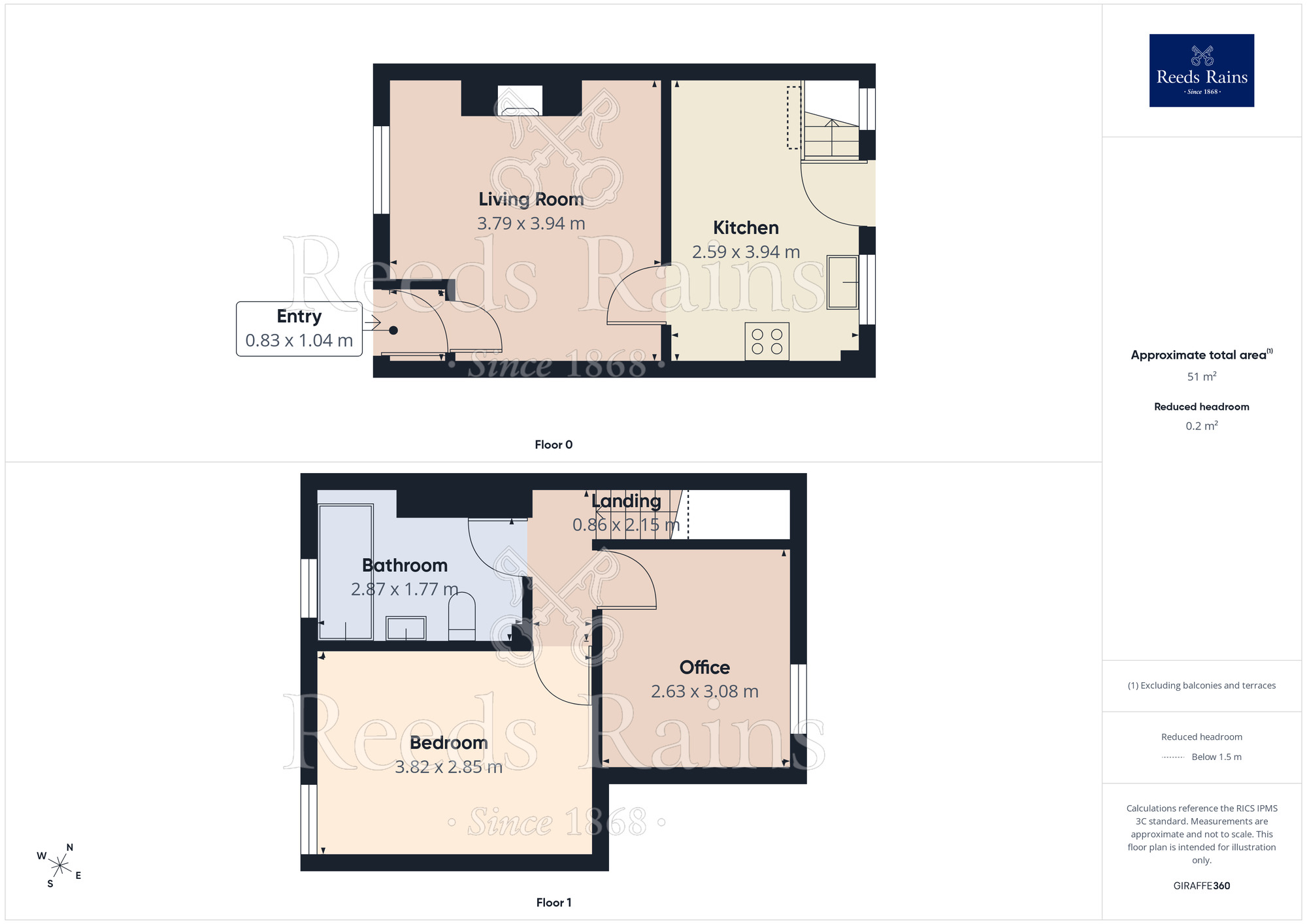 Floorplan of 2 bedroom Mid Terrace House for sale, De Lacy Street, Ashton-on-Ribble, Lancashire, PR2
