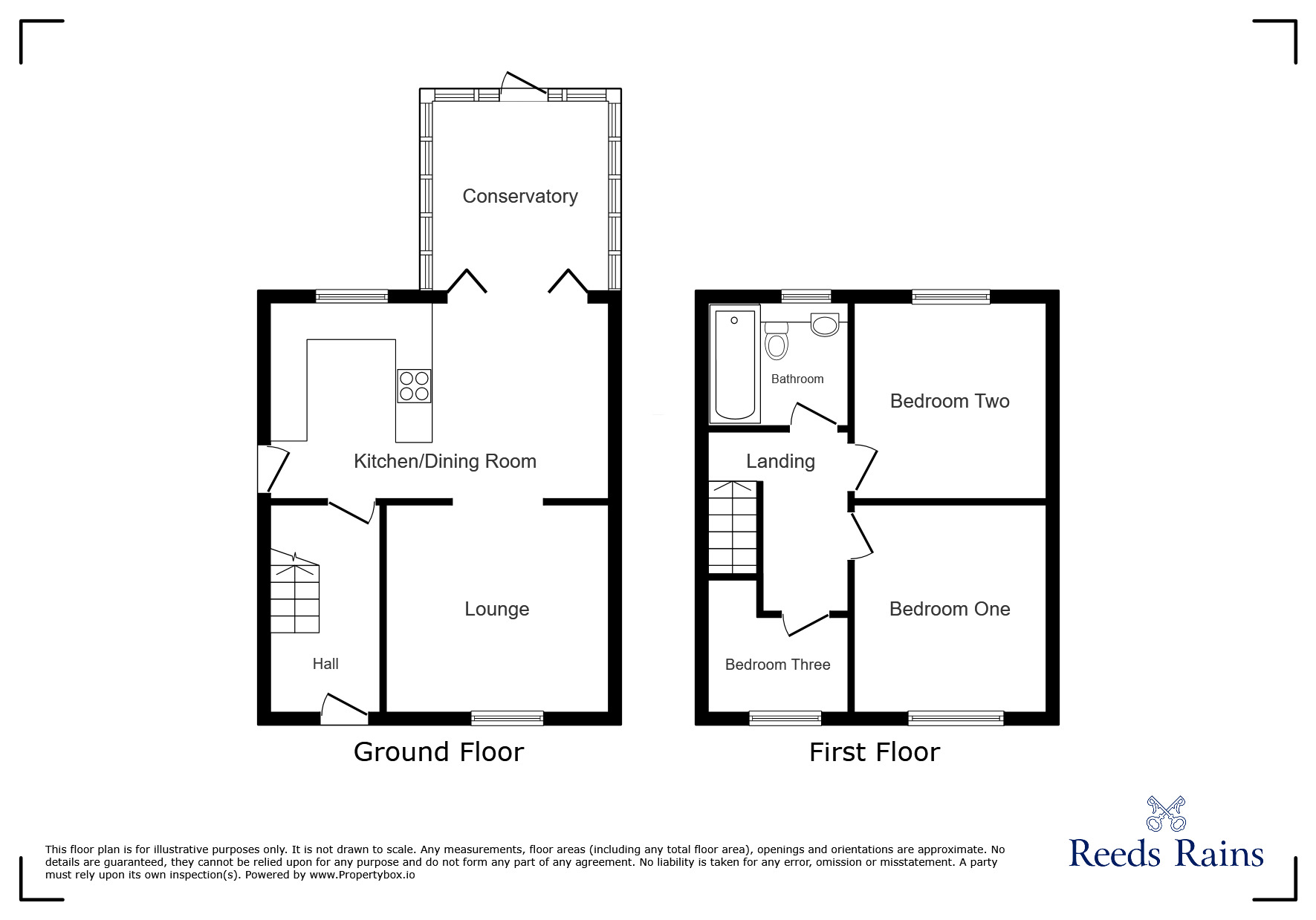Floorplan of 3 bedroom Semi Detached House to rent, Sandy Croft, Ribbleton, Lancashire, PR2