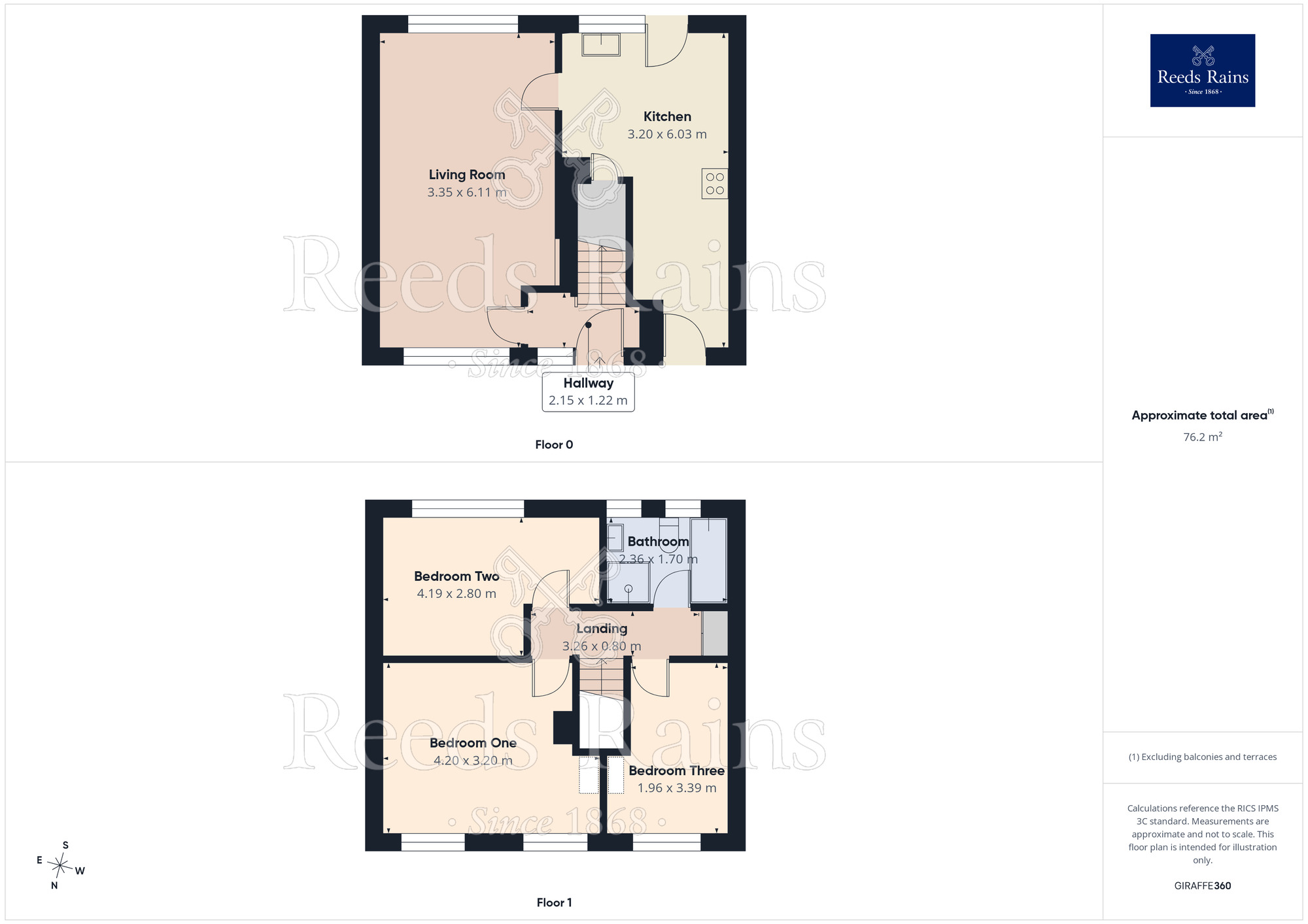 Floorplan of 3 bedroom Mid Terrace House for sale, Silverdale Drive, Ribbleton, Lancashire, PR2
