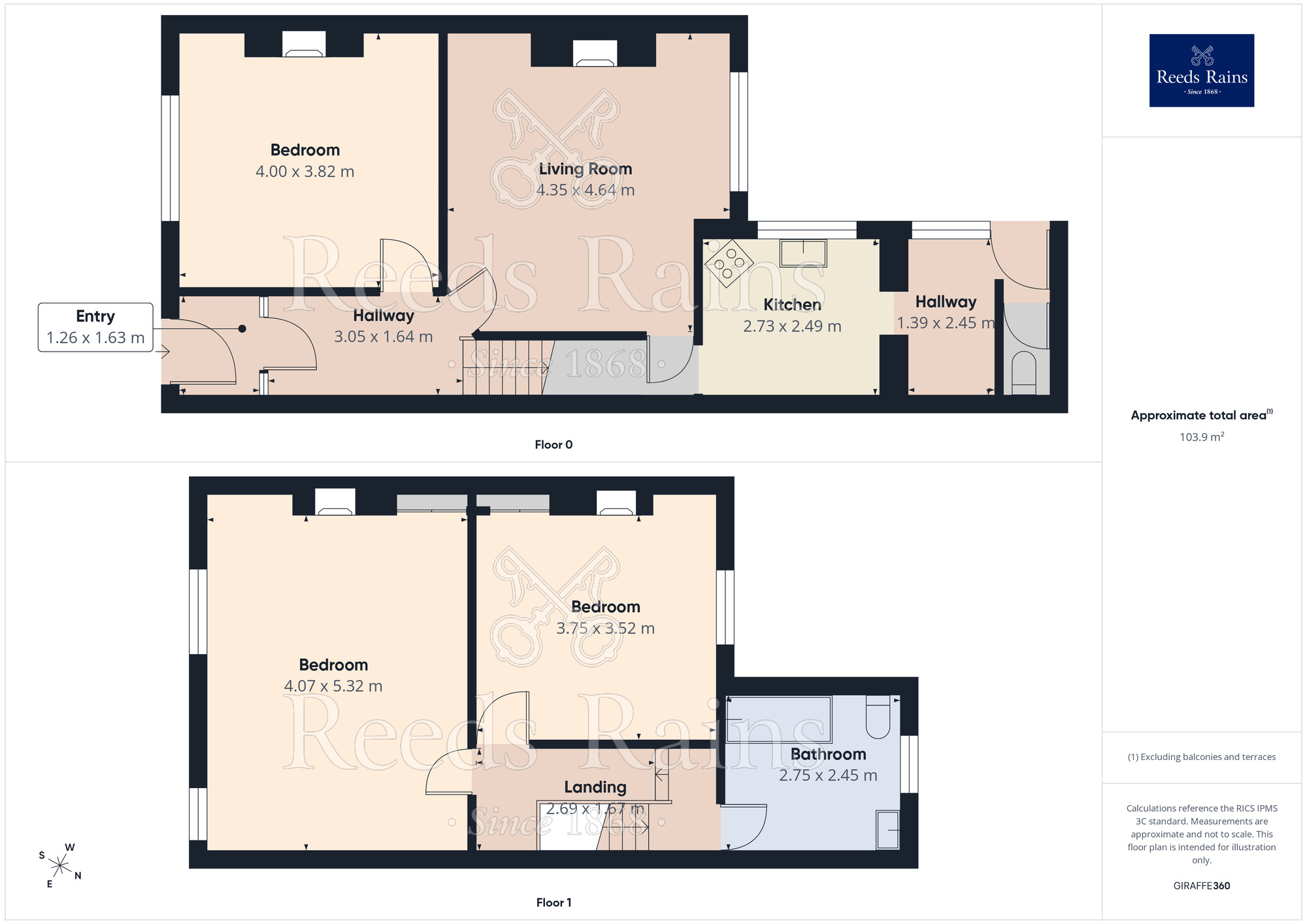Floorplan of 2 bedroom Mid Terrace House for sale, Ashleigh Street, Preston, Lancashire, PR1