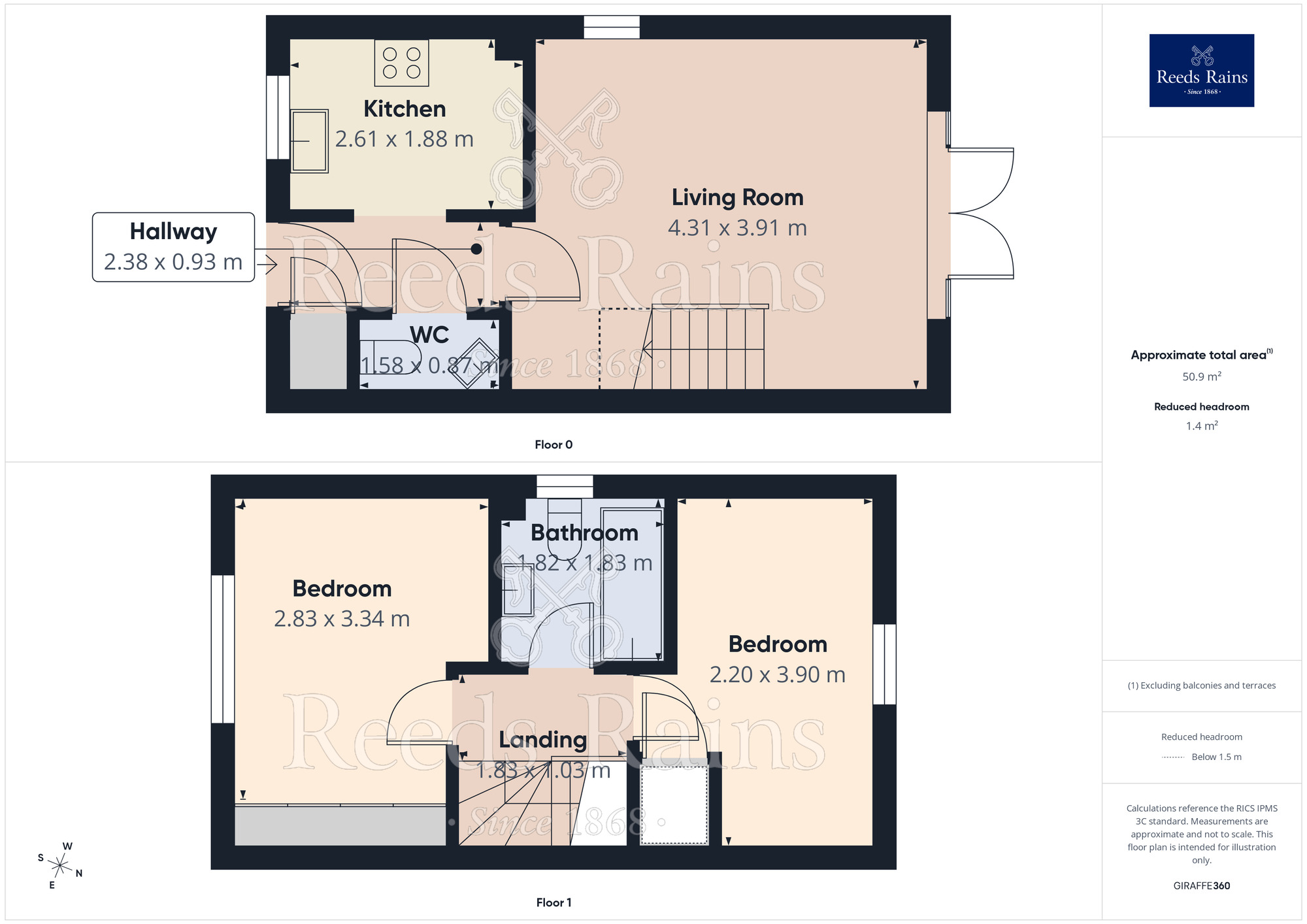 Floorplan of 2 bedroom Semi Detached House for sale, Scotsman Avenue, Preston, Lancashire, PR2