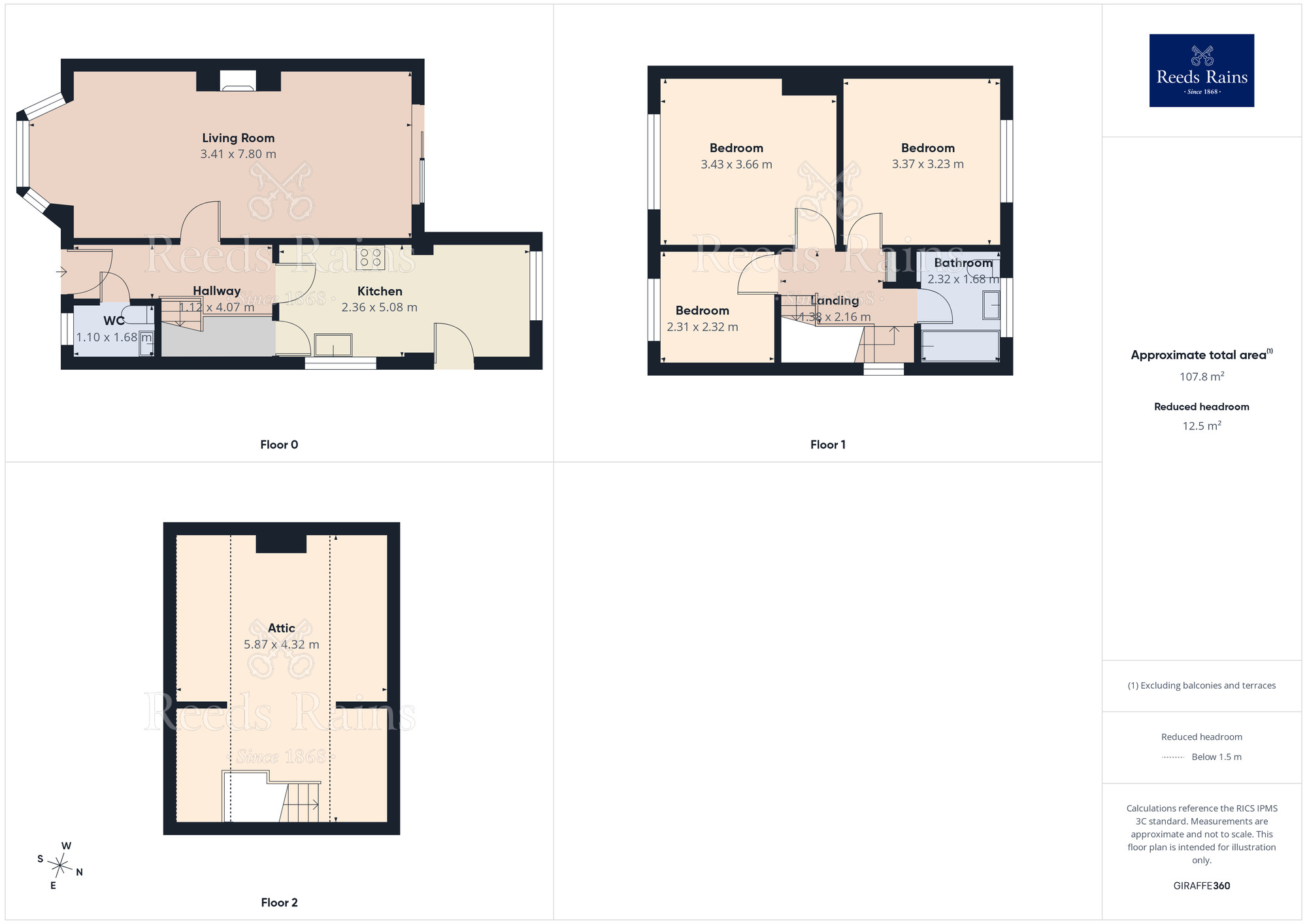 Floorplan of 3 bedroom Semi Detached House for sale, Longridge Road, Ribbleton, Lancashire, PR2