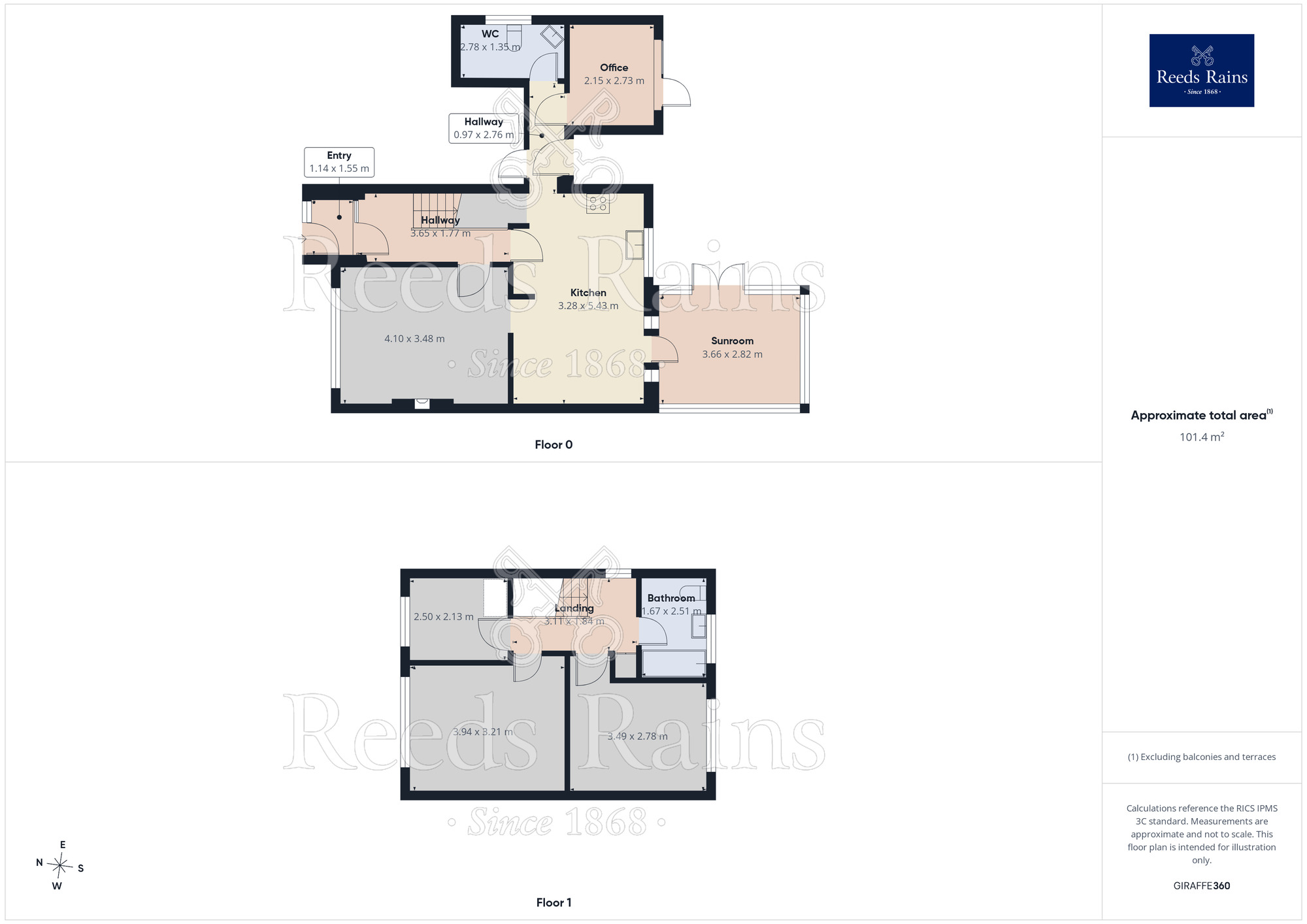 Floorplan of 3 bedroom Detached House for sale, Dukes Meadow, Ingol, Lancashire, PR2