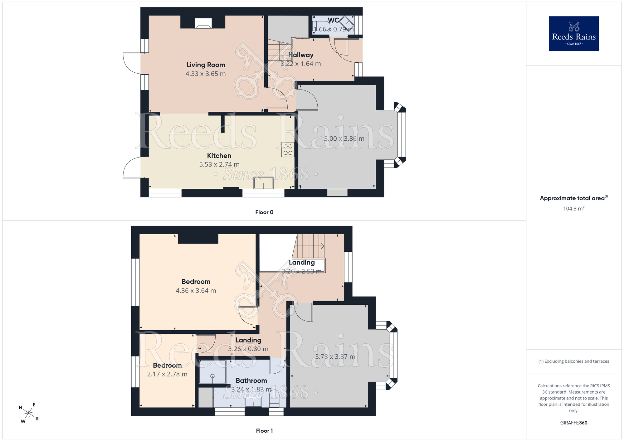 Floorplan of 3 bedroom Semi Detached House for sale, Greystock Avenue, Fulwood, Preston, PR2