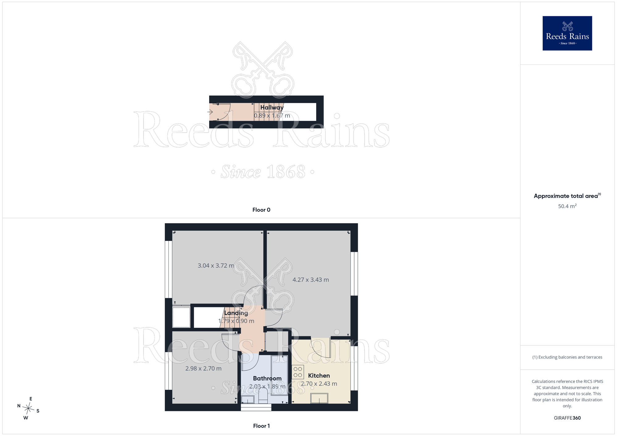Floorplan of 2 bedroom Flat for sale, Longley Close, Fulwood, Lancashire, PR2