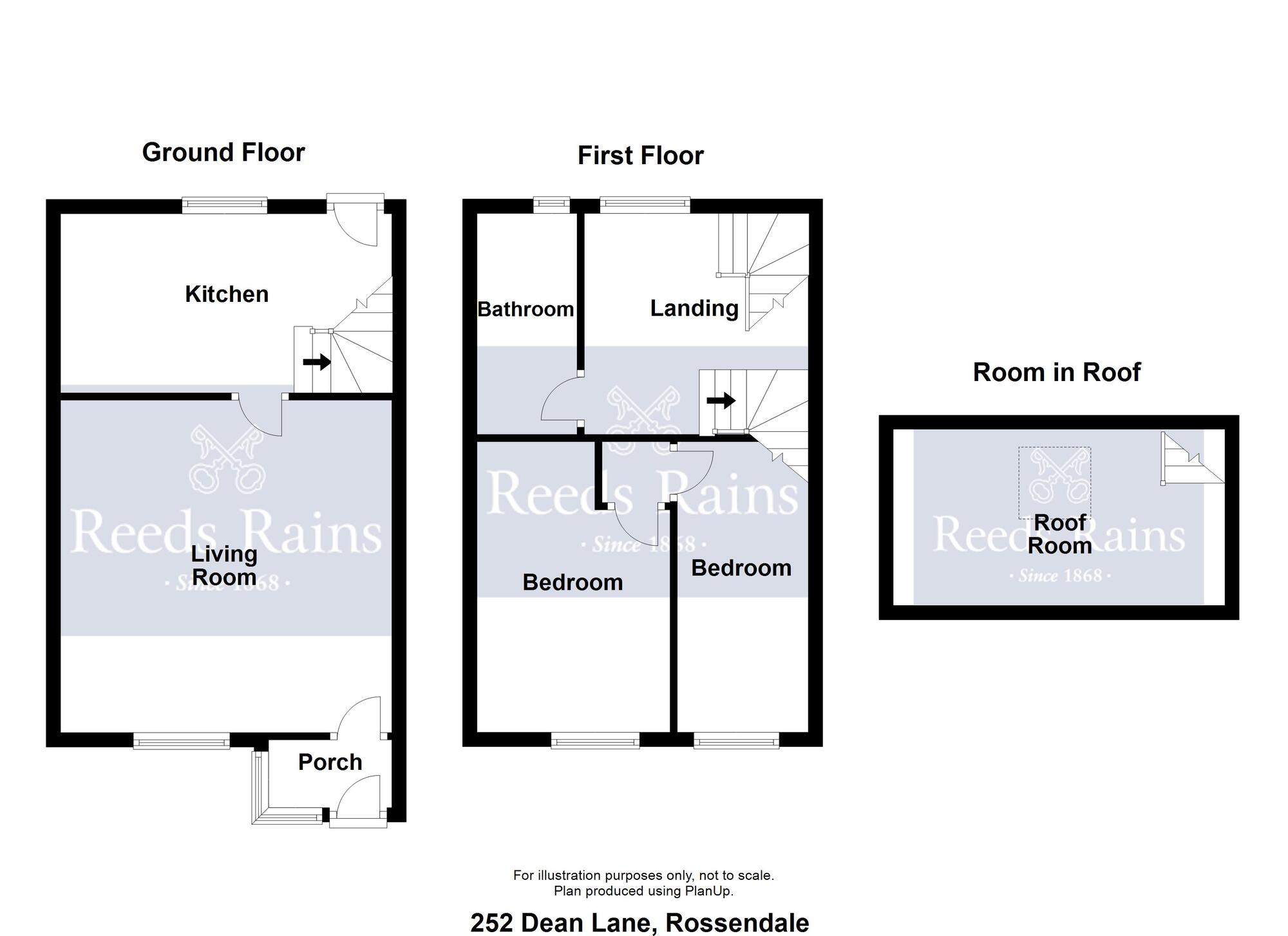 Floorplan of 2 bedroom Mid Terrace House for sale, Dean Lane, Rossendale, Lancashire, BB4