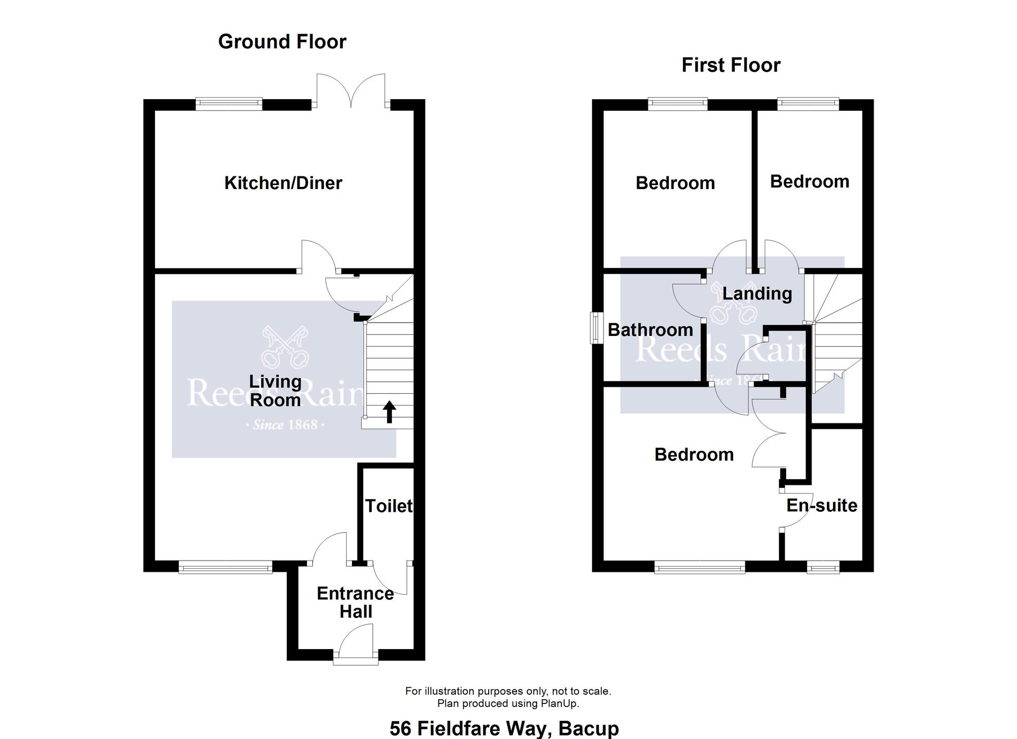 Floorplan of 3 bedroom Semi Detached House for sale, Fieldfare Way, Bacup, Lancashire, OL13