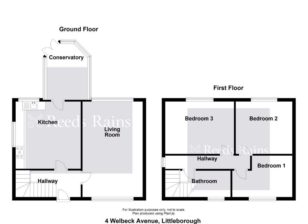 Floorplan of 3 bedroom Semi Detached House for sale, Welbeck Avenue, Littleborough, Greater Manchester, OL15