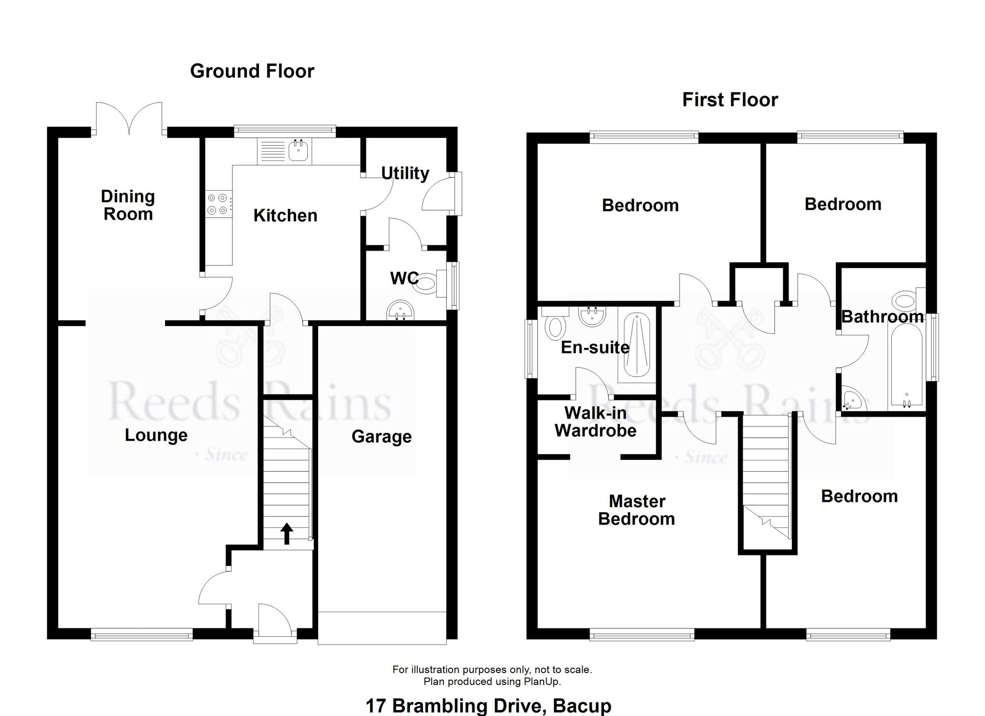 Floorplan of 4 bedroom Detached House for sale, Brambling Drive, Bacup, Lancashire, OL13