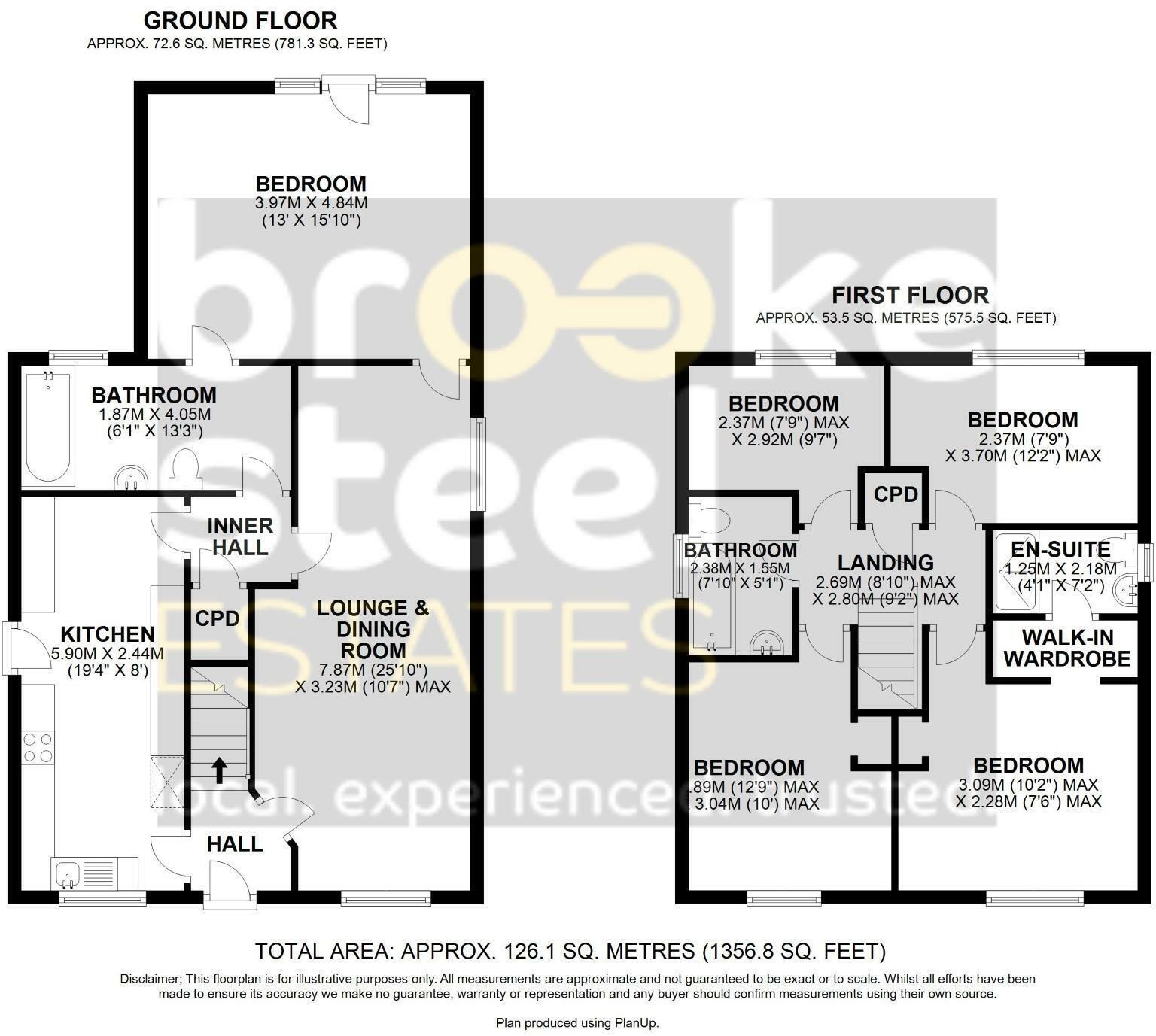Floorplan of 5 bedroom Detached House for sale, Brambling Drive, Bacup, Lancashire, OL13