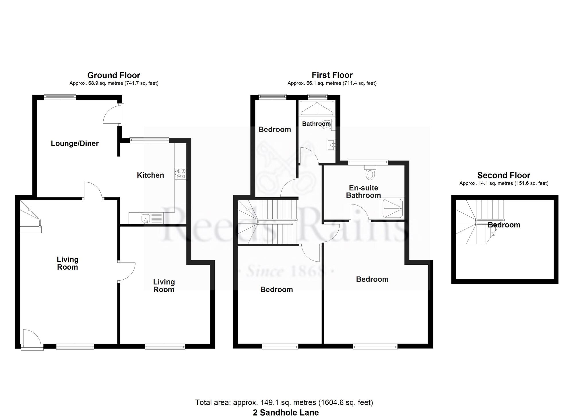 Floorplan of 3 bedroom End Terrace House for sale, Sandhole Lane, Rochdale, Greater Manchester, OL11