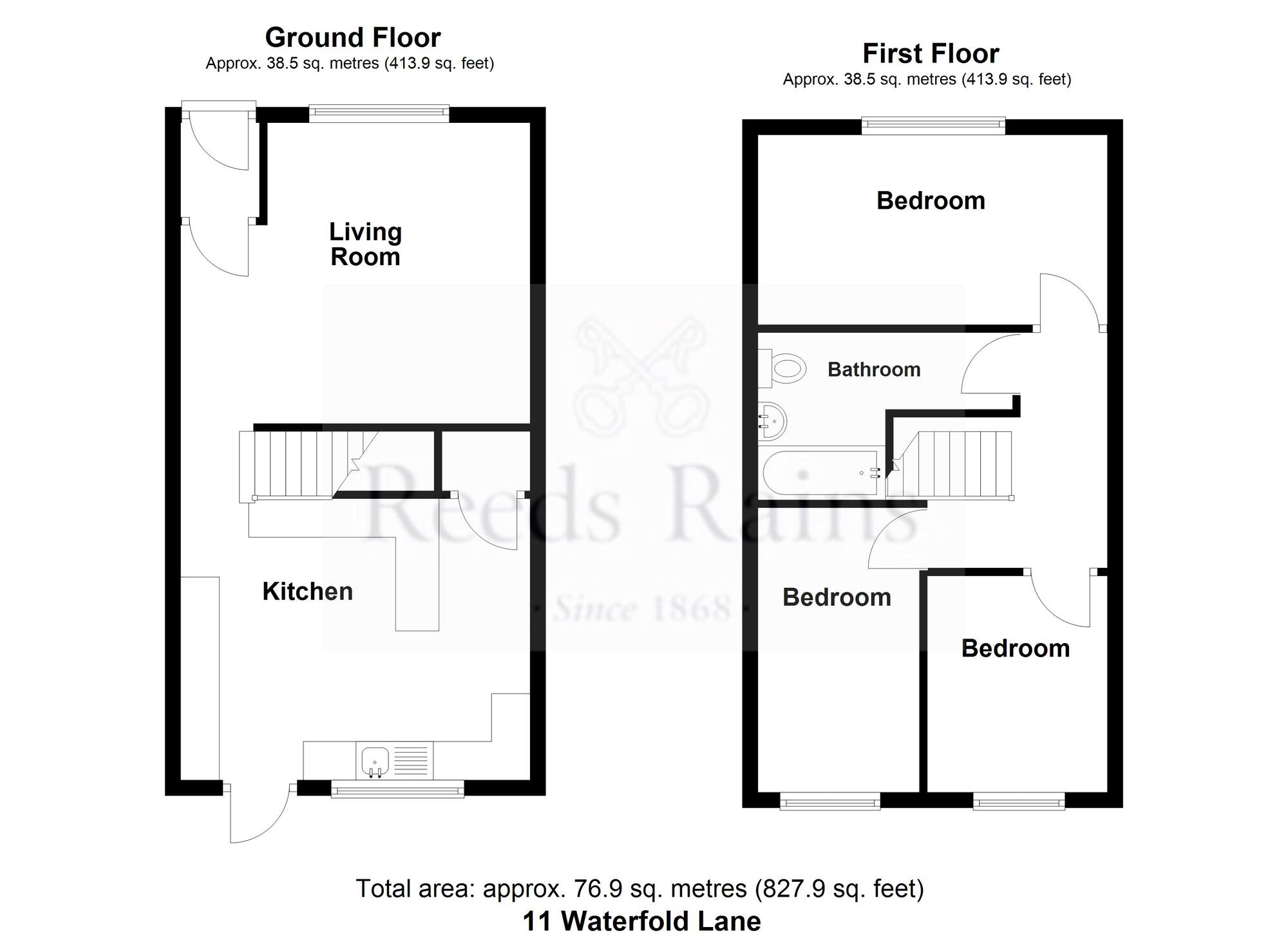Floorplan of 3 bedroom Mid Terrace House for sale, Waterfold Lane, Bury, Greater Manchester, BL9