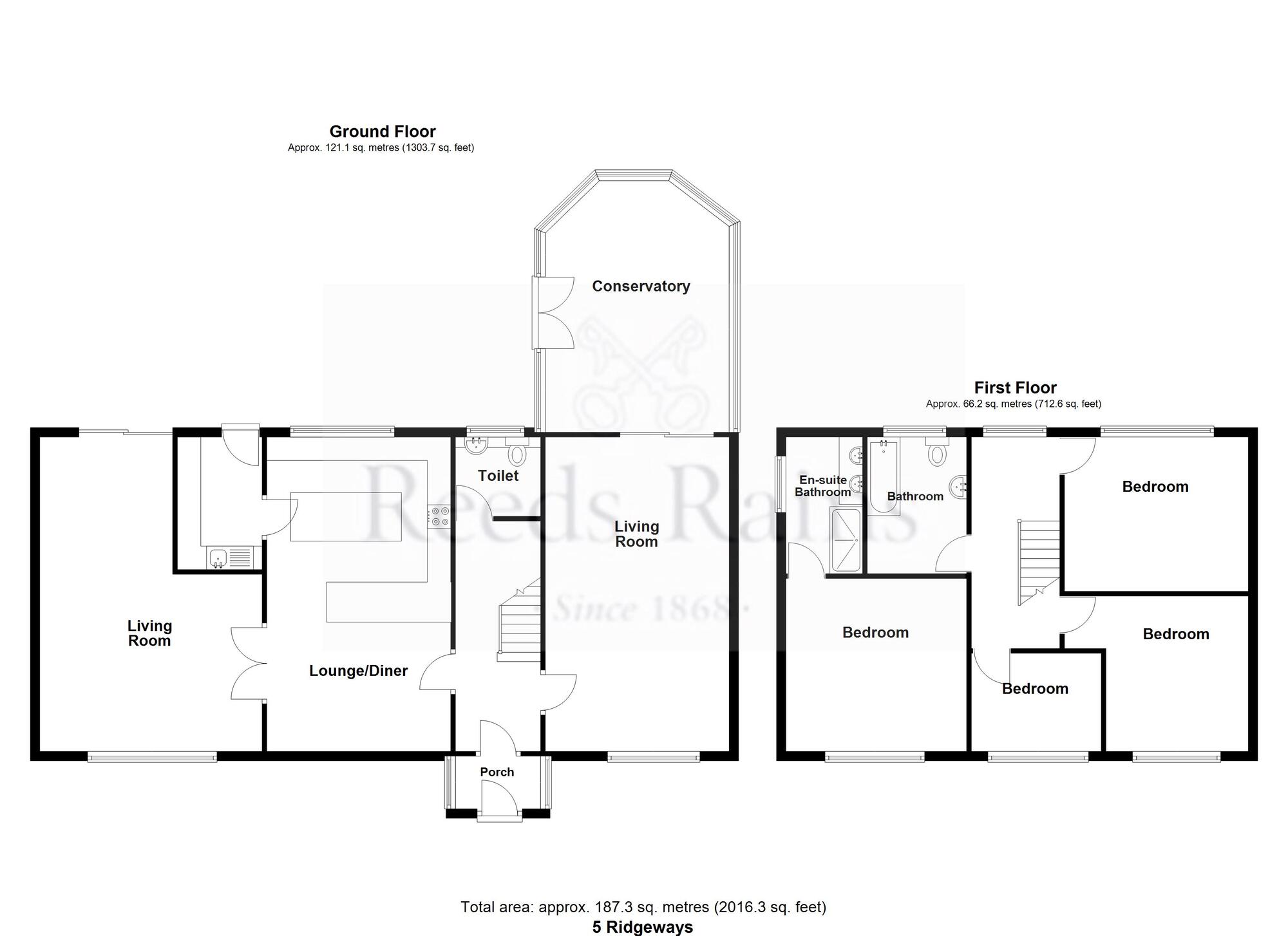 Floorplan of 4 bedroom Detached House for sale, Ridgeways, Haslingden, Lancashire, BB4