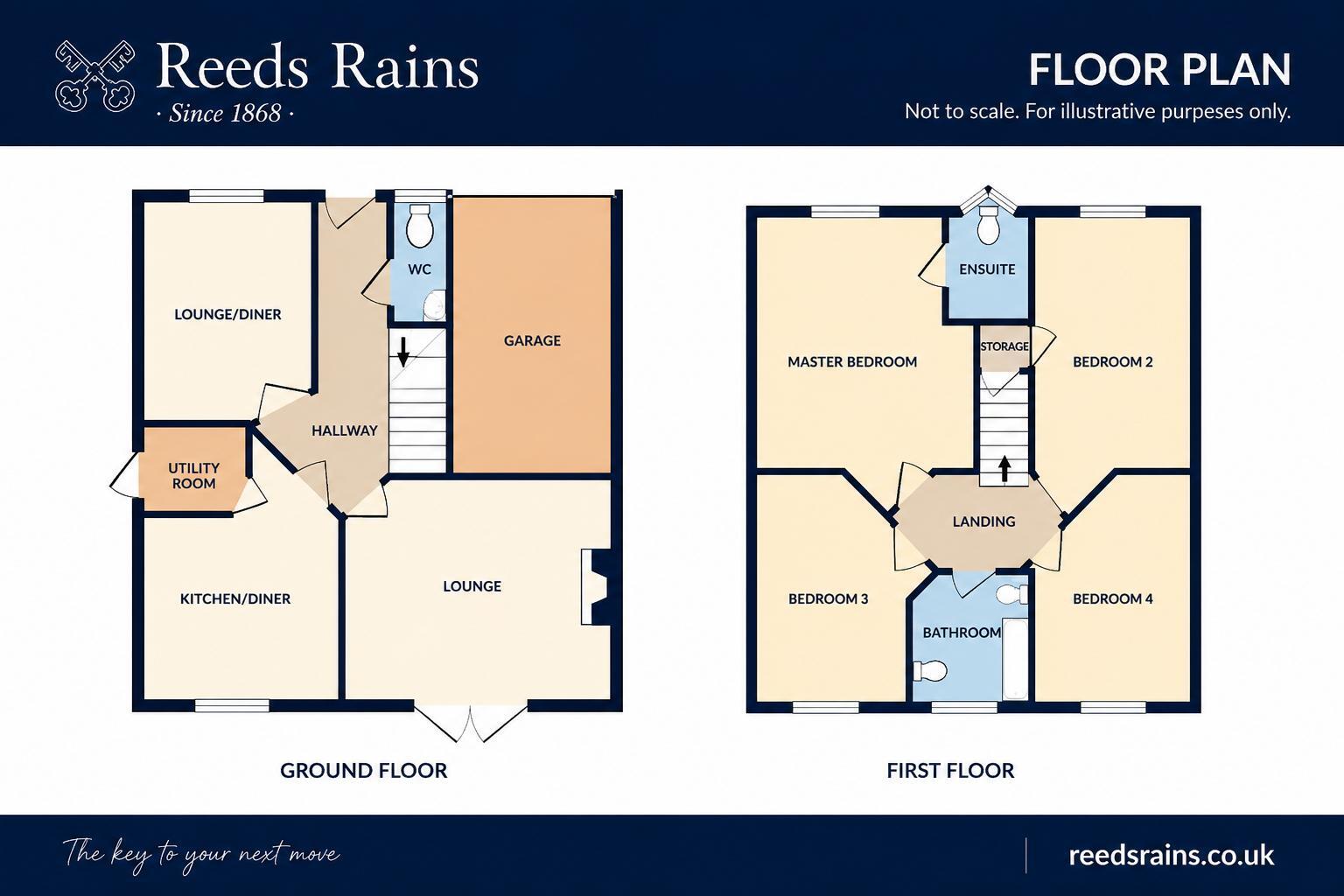 Floorplan of 4 bedroom Detached House for sale, Cockerell Drive, Britannia, Lancashire, OL13