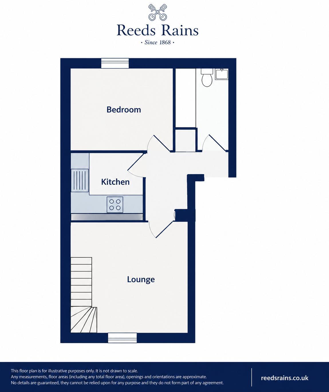 Floorplan of 2 bedroom Flat for sale, Manchester Road, Haslingden, Lancashire, BB4