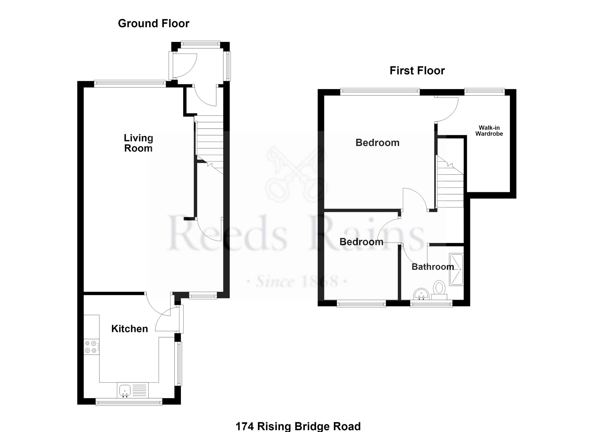 Floorplan of 2 bedroom Mid Terrace House for sale, Rising Bridge Road, Haslingden, Lancashire, BB4