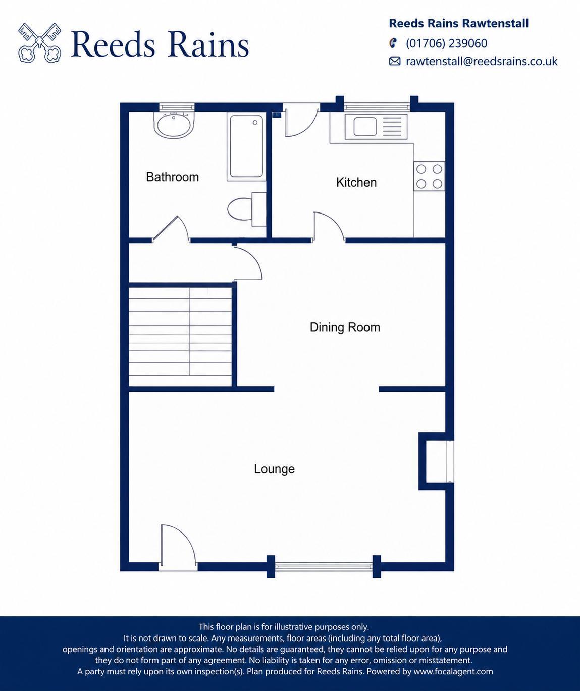 Floorplan of 3 bedroom Mid Terrace House for sale, Garnett Street, Ramsbottom, Greater Manchester, BL0