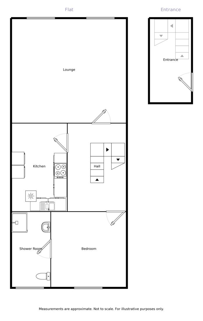 Floorplan of 1 bedroom  Flat to rent, Manchester Road, Stockport, Cheshire, SK4