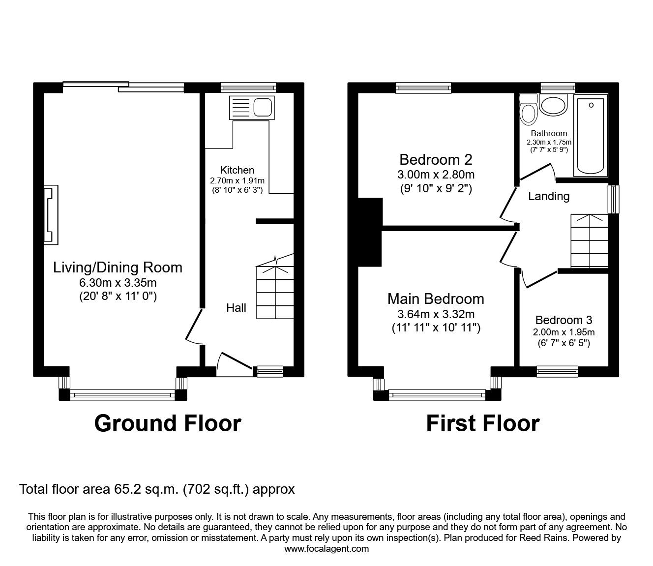 Floorplan of 3 bedroom Semi Detached House to rent, Greg Street, Stockport, Greater Manchester, SK5