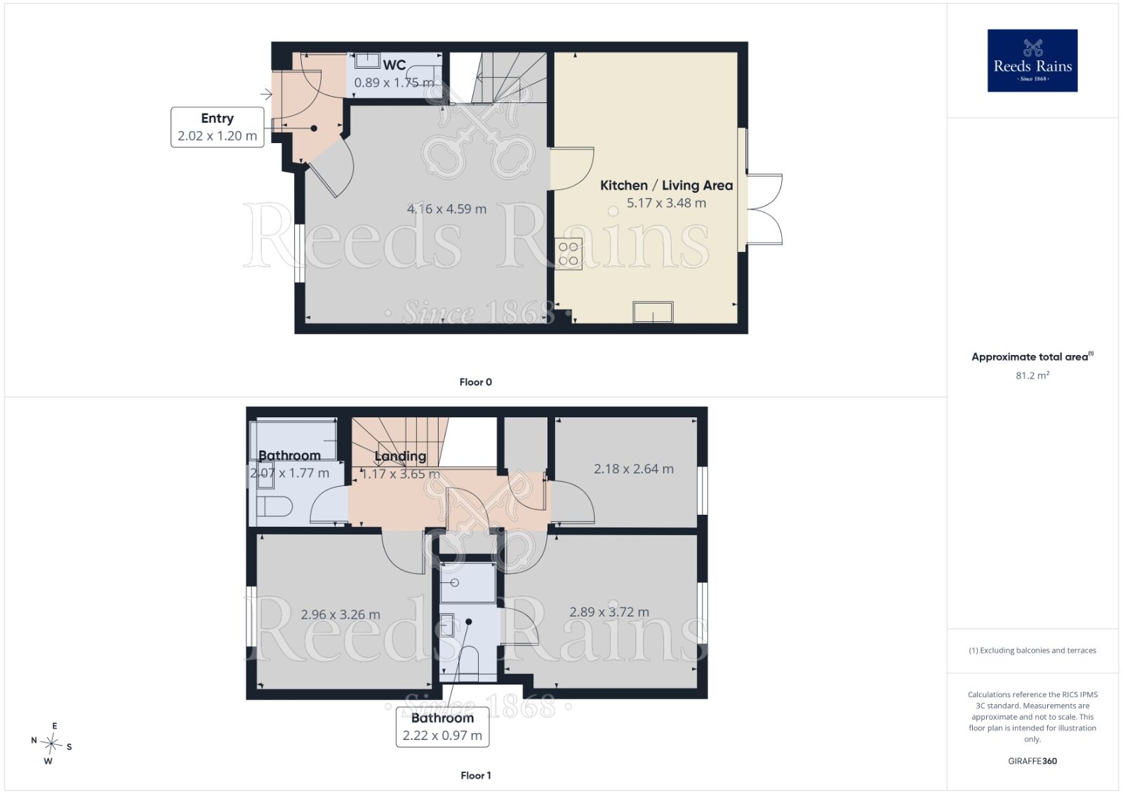 Floorplan of 3 bedroom Mid Terrace House for sale, Bratton Drive, Manchester, Greater Manchester, M19
