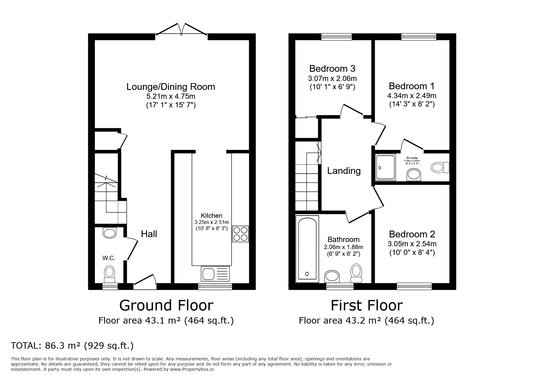 Floorplan of 3 bedroom Semi Detached House to rent, Weaving Way, Manchester, Greater Manchester, M18
