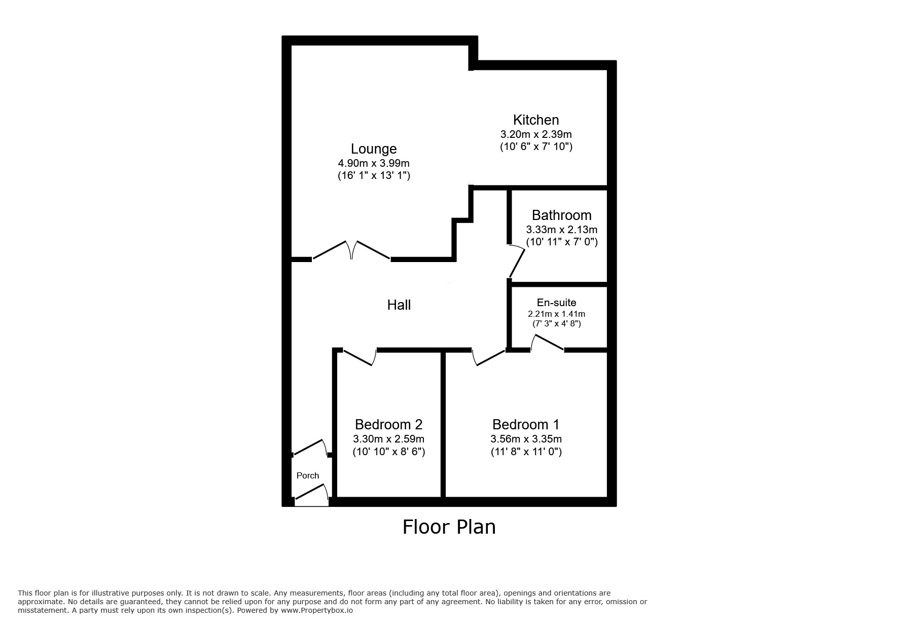 Floorplan of 2 bedroom  Flat for sale, Cromwell Avenue, Stockport, Greater Manchester, SK5