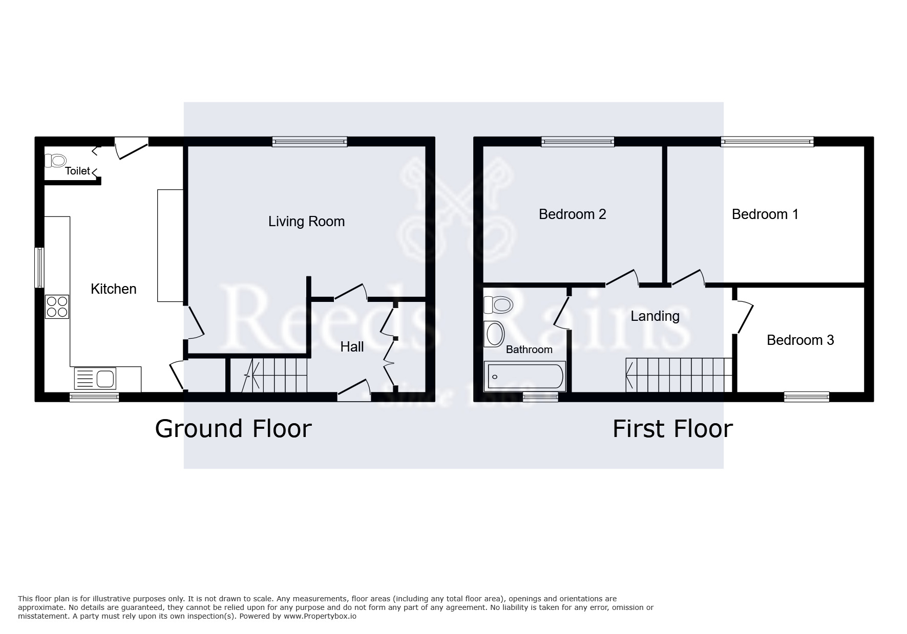 Floorplan of 3 bedroom Semi Detached House for sale, Crossley Road, Manchester, Greater Manchester, M19