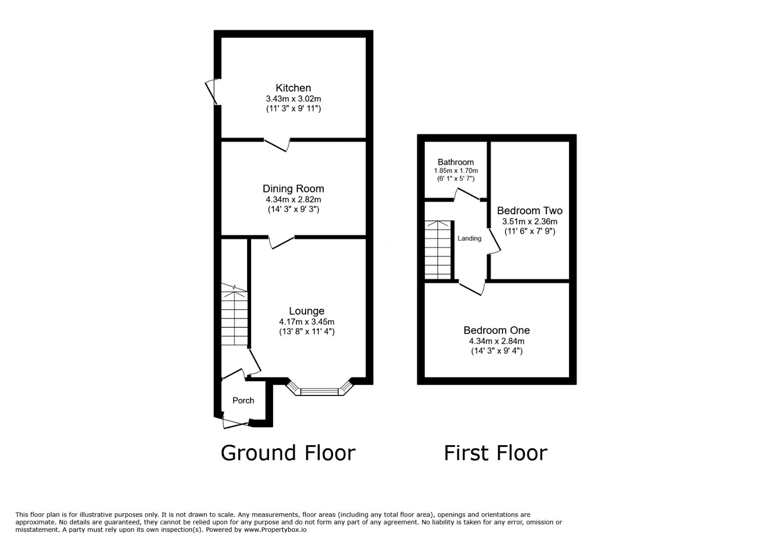 Floorplan of 2 bedroom Semi Detached House for sale, Belvedere Avenue, Stockport, Greater Manchester, SK5