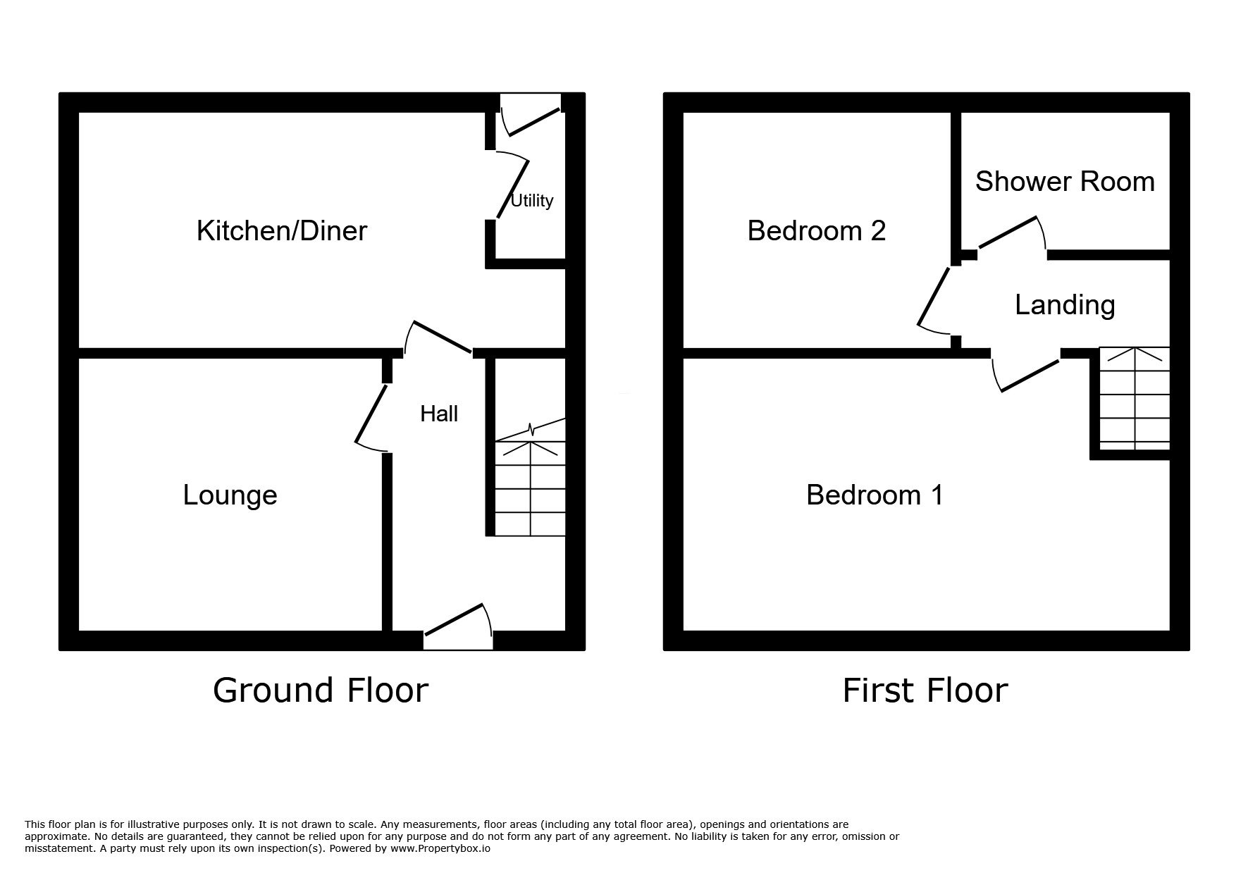 Floorplan of 2 bedroom End Terrace House to rent, Cranmere Avenue, Manchester, Greater Manchester, M19