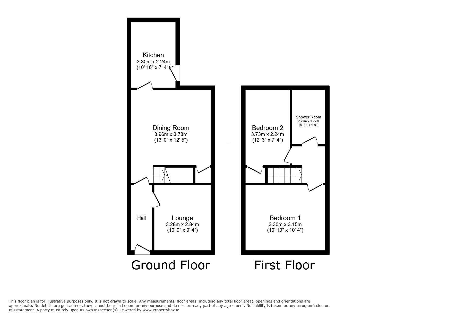 Floorplan of 2 bedroom Mid Terrace House for sale, Belfield Road, Stockport, Greater Manchester, SK5