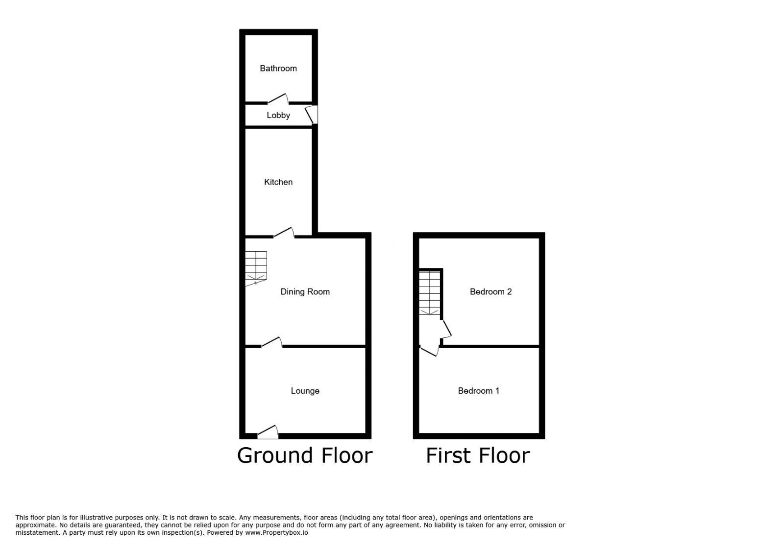 Floorplan of 2 bedroom Mid Terrace House to rent, Grasmere Street, Manchester, Greater Manchester, M12