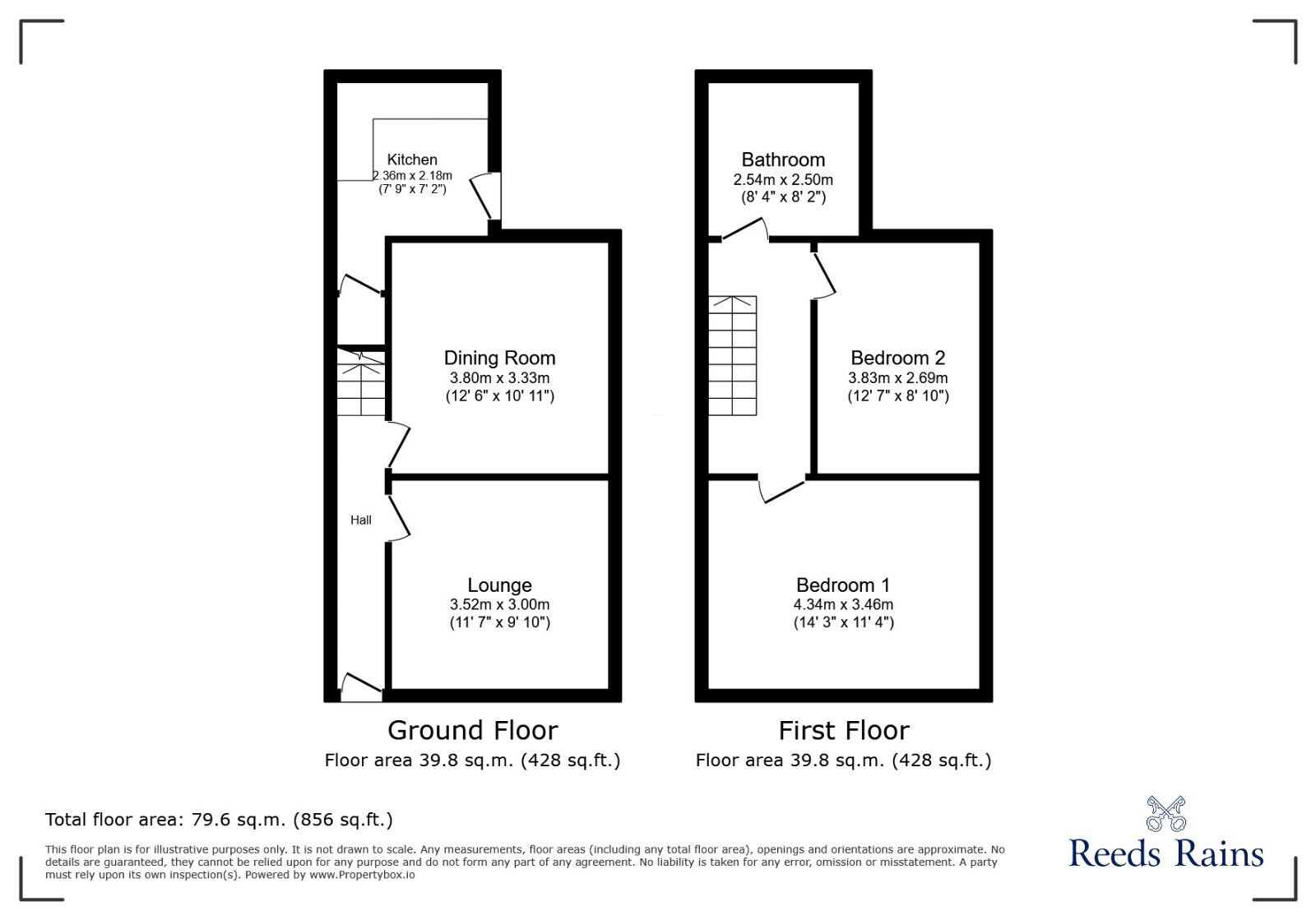 Floorplan of 2 bedroom Mid Terrace House for sale, Stanhope Street, Stockport, Greater Manchester, SK5
