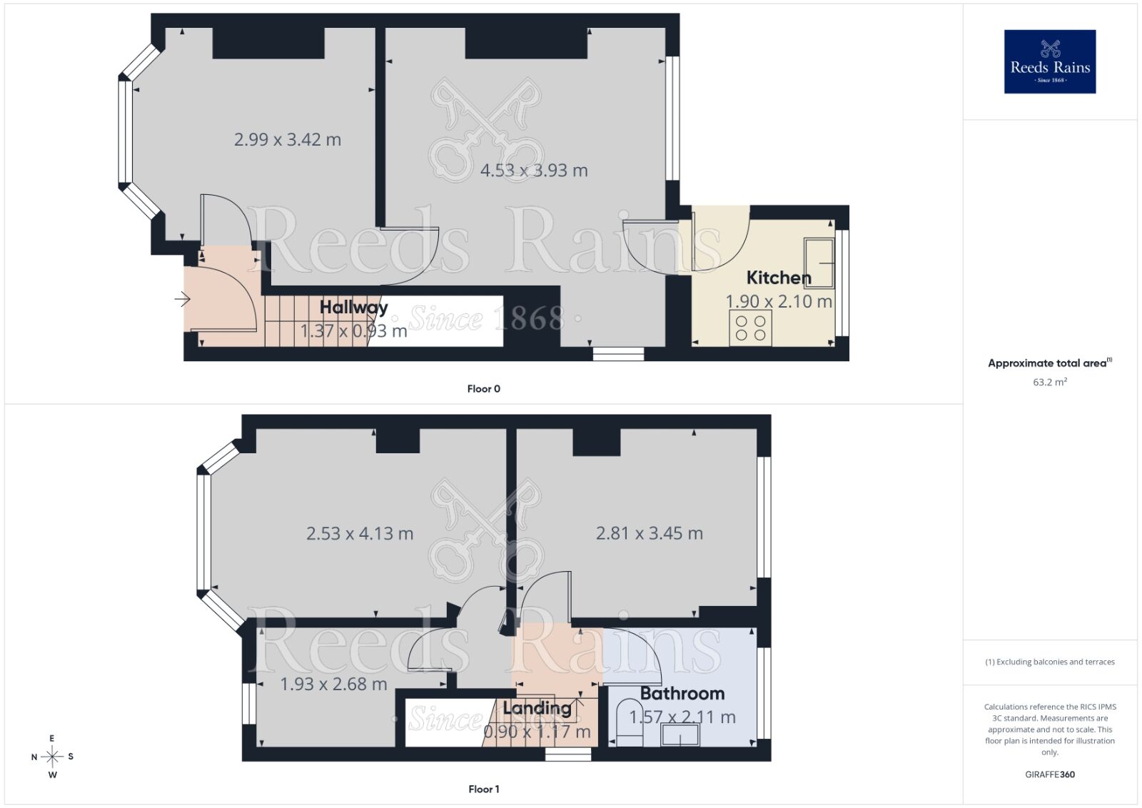 Floorplan of 3 bedroom Semi Detached House for sale, Middleton Road, Stockport, Greater Manchester, SK5
