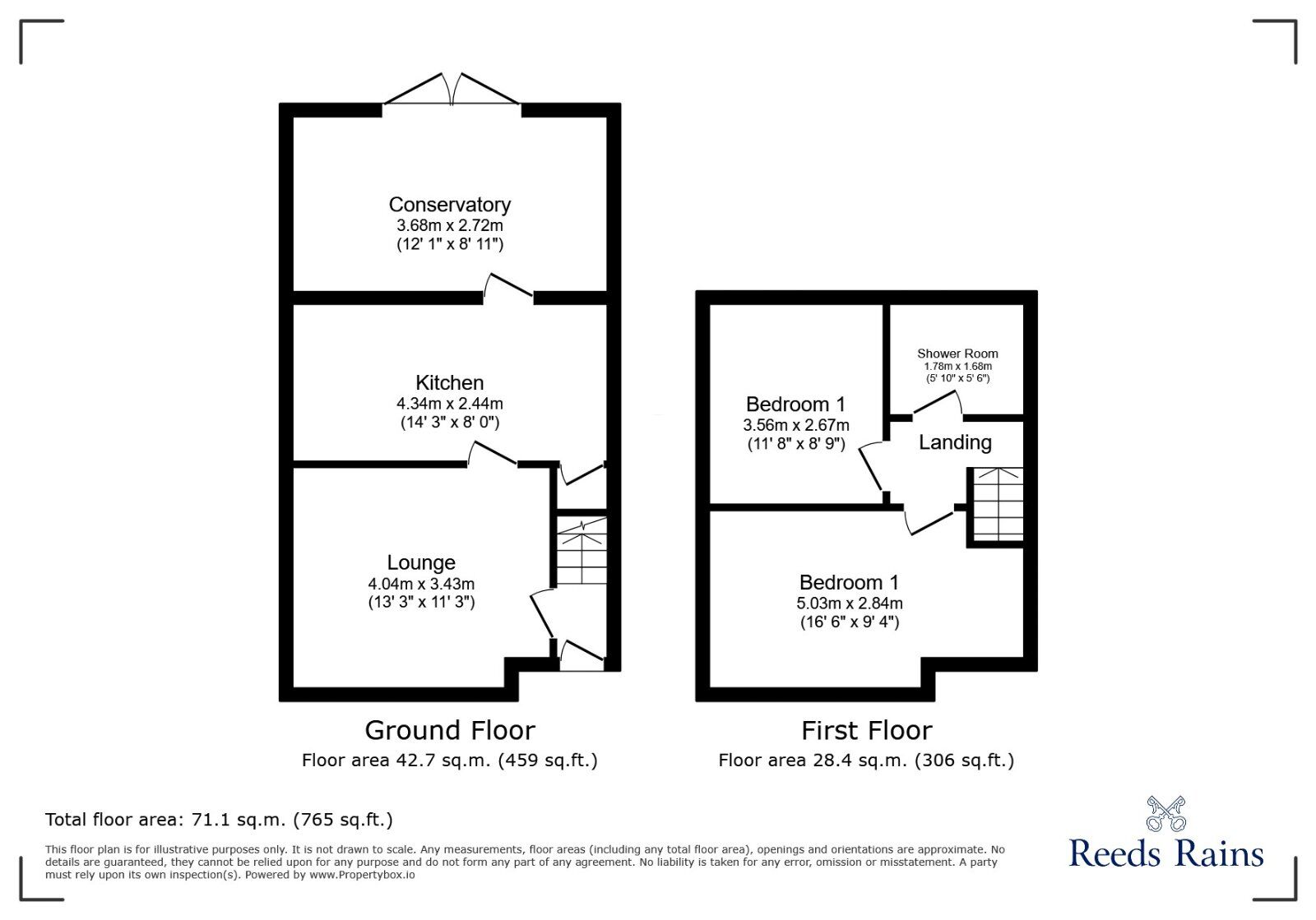 Floorplan of 2 bedroom End Terrace House for sale, Somerford Road, Stockport, Greater Manchester, SK5