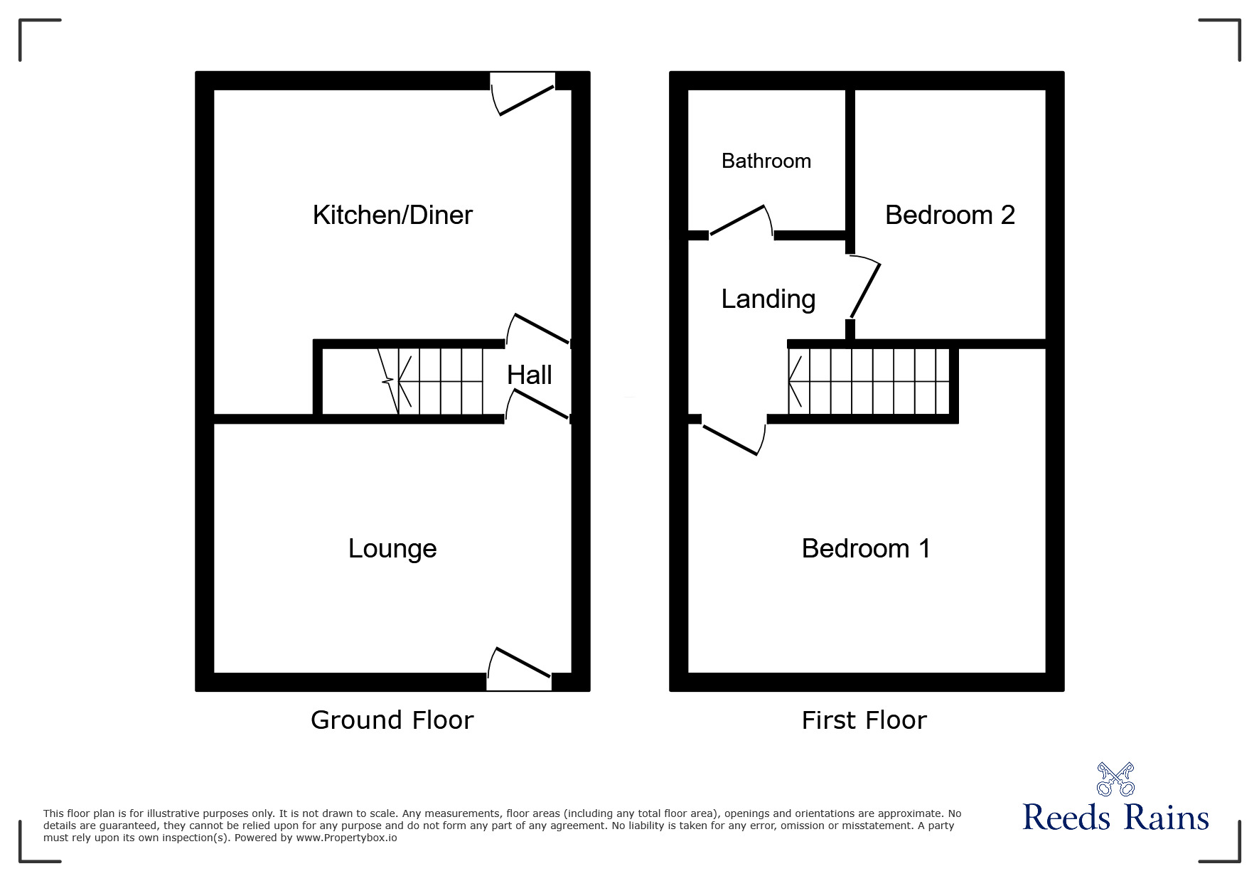 Floorplan of 2 bedroom Mid Terrace House to rent, Tabley Grove, Stockport, Greater Manchester, SK5