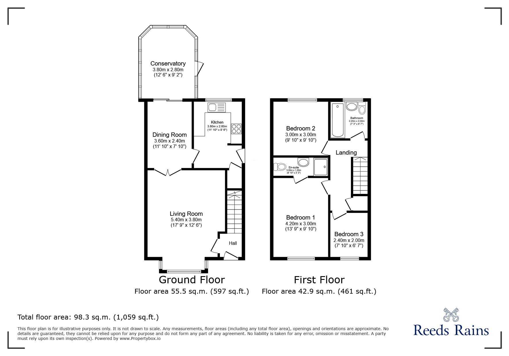 Floorplan of 3 bedroom Detached House for sale, Haley Close, Reddish, Cheshire, SK5