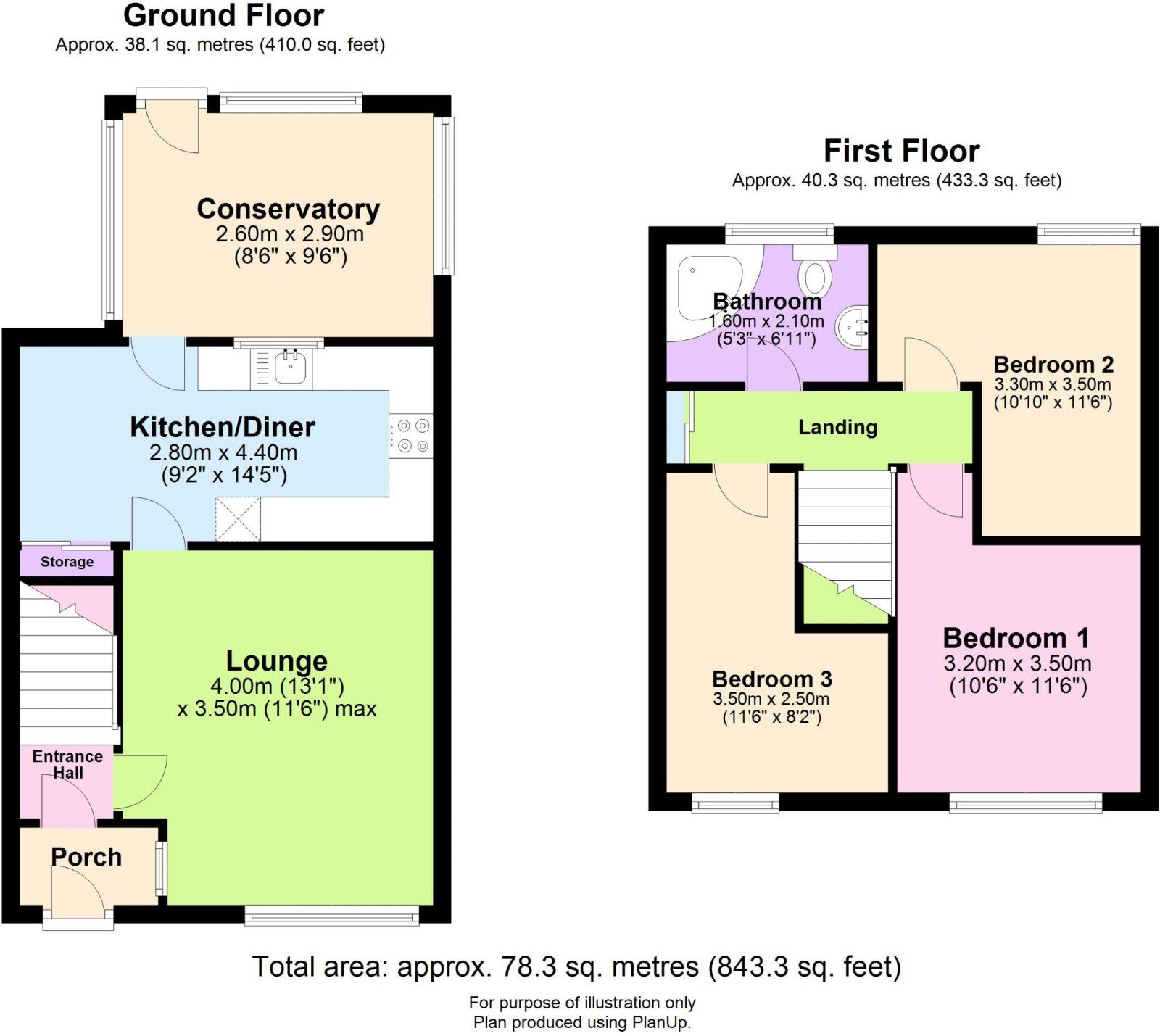 Floorplan of 3 bedroom Mid Terrace House for sale, Gair Road, Stockport, Greater Manchester, SK5