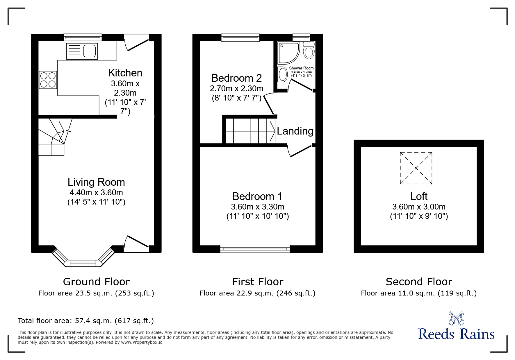 Floorplan of 2 bedroom Mid Terrace House for sale, Leicester Street, Reddish, Greater Manchester, SK5