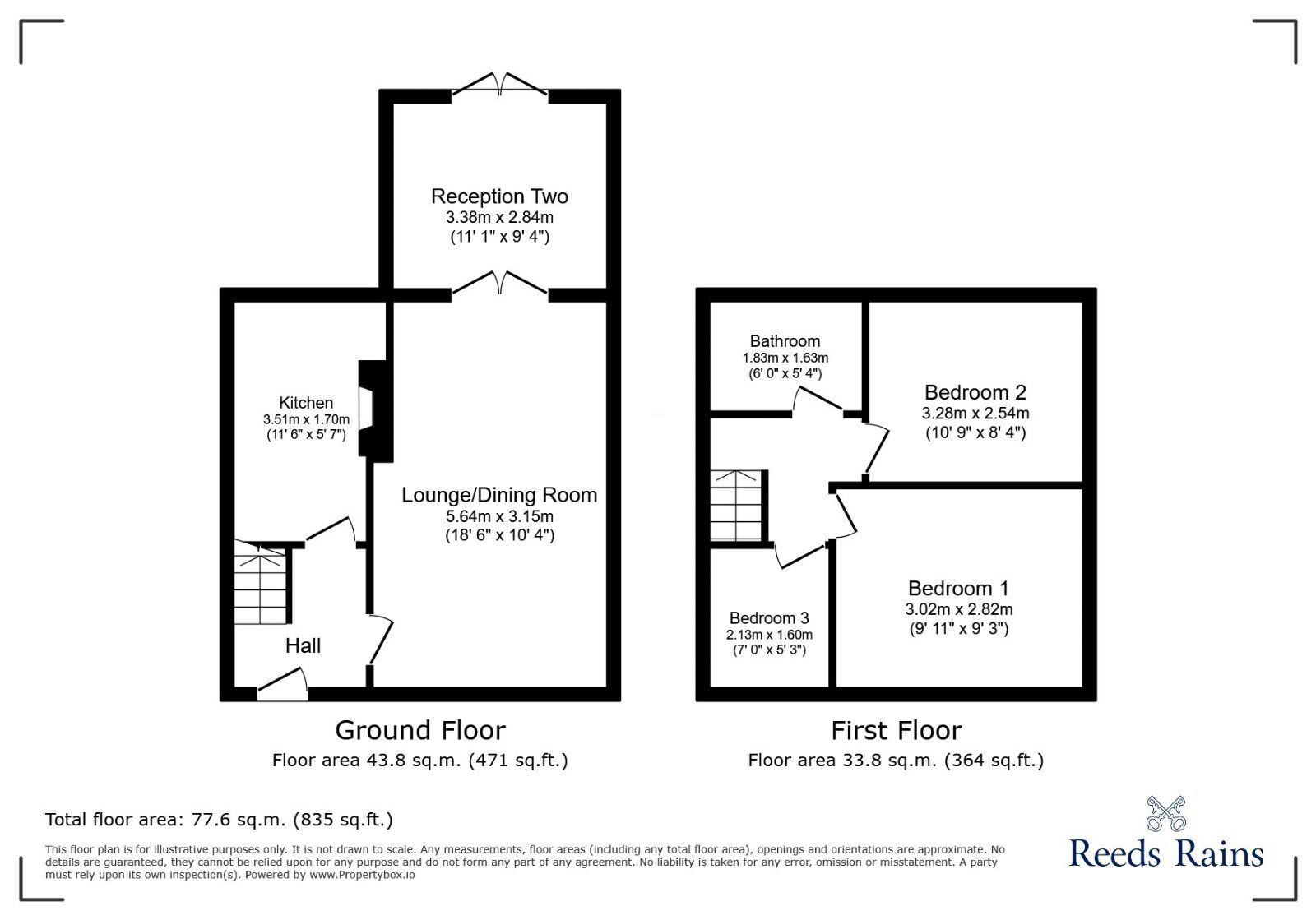 Floorplan of 3 bedroom Semi Detached House for sale, Dalkeith Road, Stockport, Greater Manchester, SK5