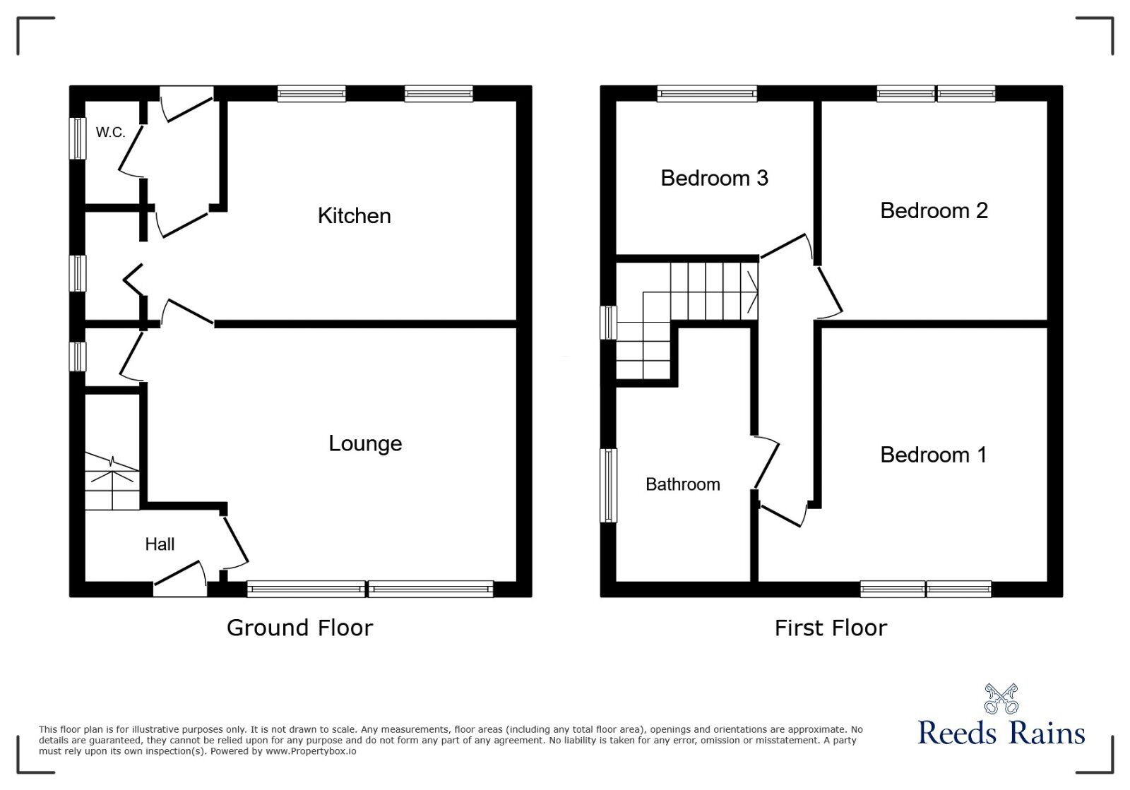 Floorplan of 3 bedroom Semi Detached House for sale, Southcliffe Road, Reddish, Greater Manchester, SK5