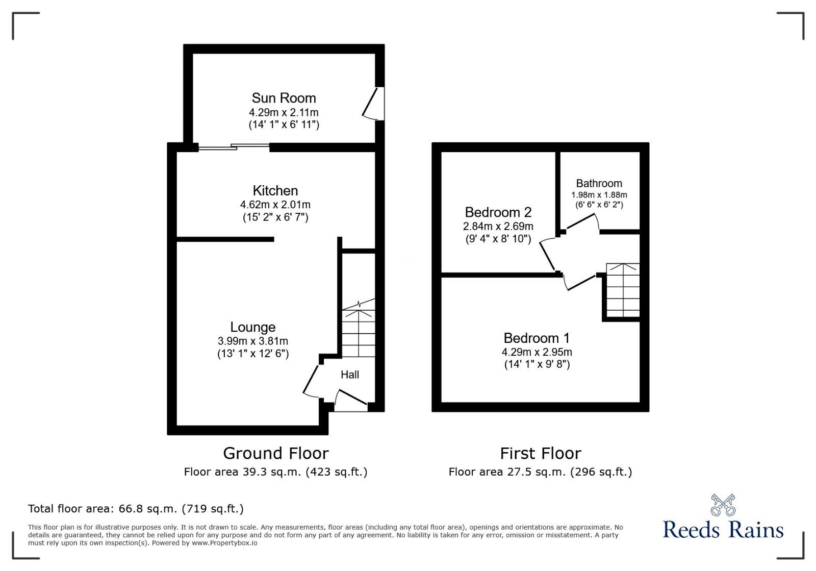 Floorplan of 2 bedroom Semi Detached House for sale, Buttress Street, Manchester, Greater Manchester, M18
