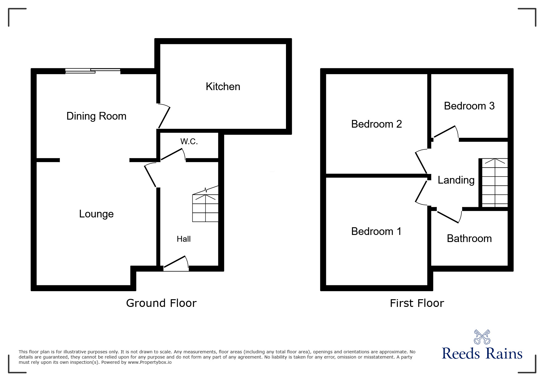 Floorplan of 3 bedroom Semi Detached House to rent, Hulmes Road, Failsworth, Greater Manchester, M35