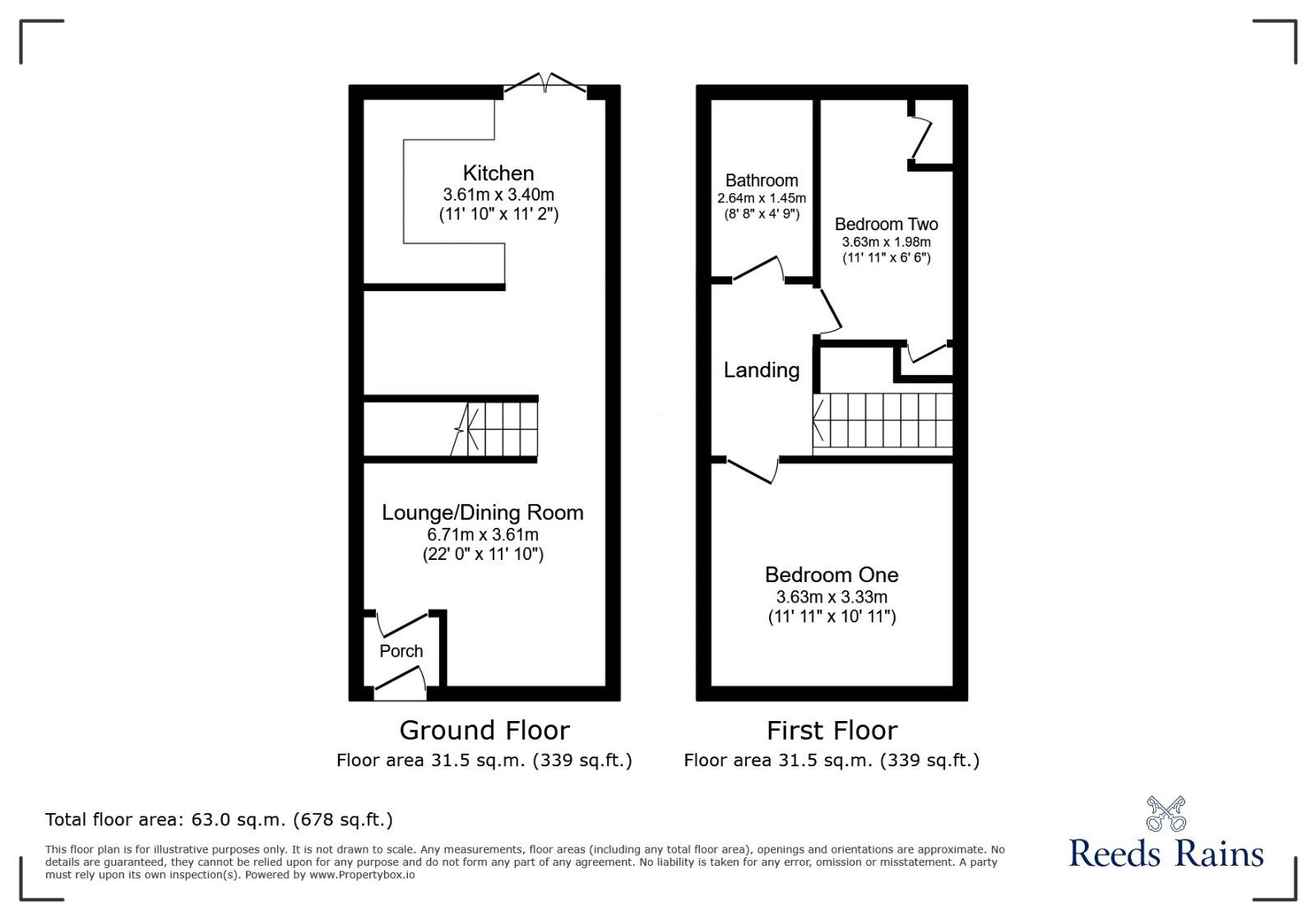 Floorplan of 2 bedroom End Terrace House for sale, Turner Street, Gorton, Greater Manchester, M18