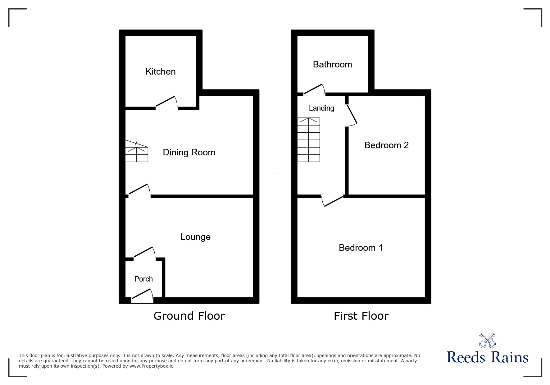 Floorplan of 2 bedroom Mid Terrace House to rent, Agnew Road, Manchester, Greater Manchester, M18