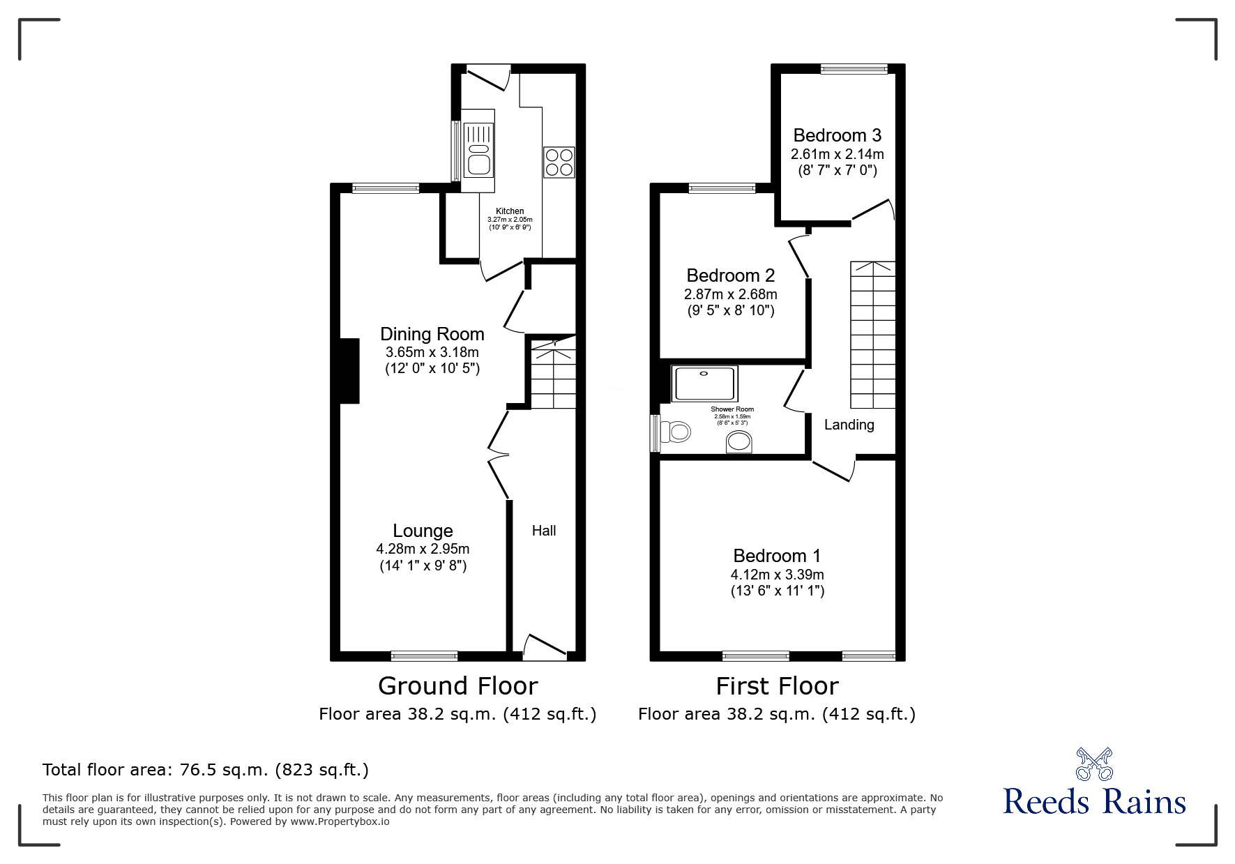 Floorplan of 3 bedroom Semi Detached House to rent, Woodhall Road, Stockport, Greater Manchester, SK5