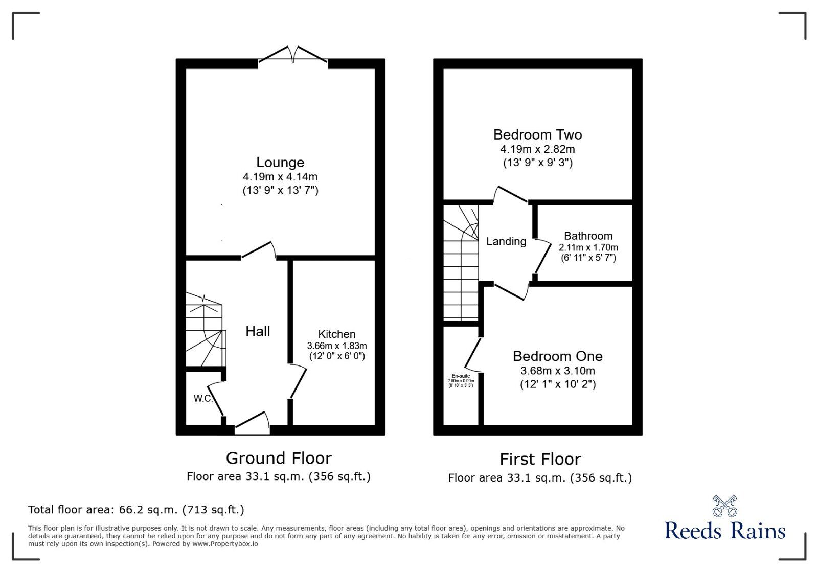 Floorplan of 2 bedroom Semi Detached House for sale, Marbury Road, Stockport, Greater Manchester, SK4