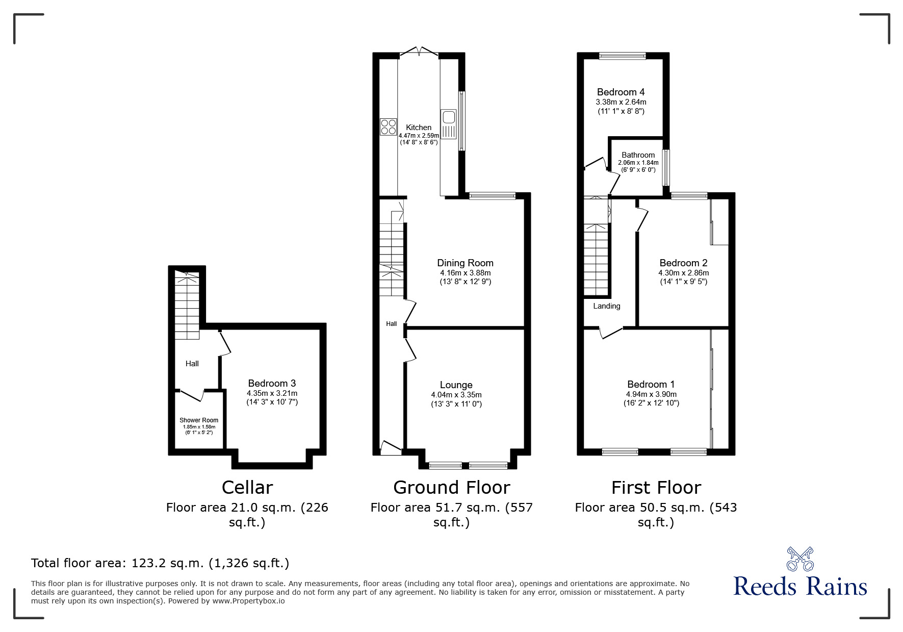 Floorplan of  Property to rent, Ash Grove, Stockport, Greater Manchester, SK4