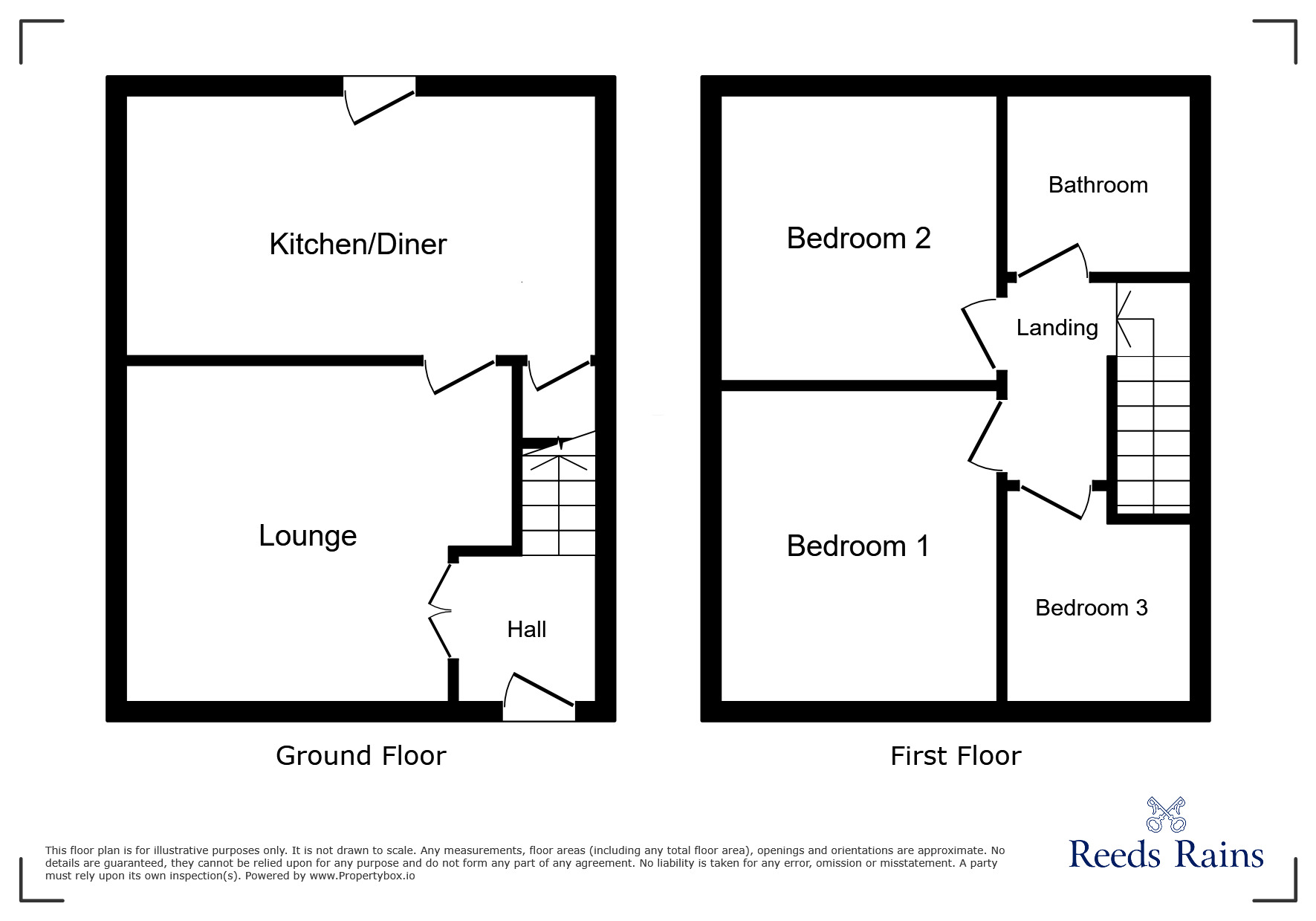 Floorplan of 3 bedroom Semi Detached House to rent, Redrose Crescent, Manchester, Greater Manchester, M19